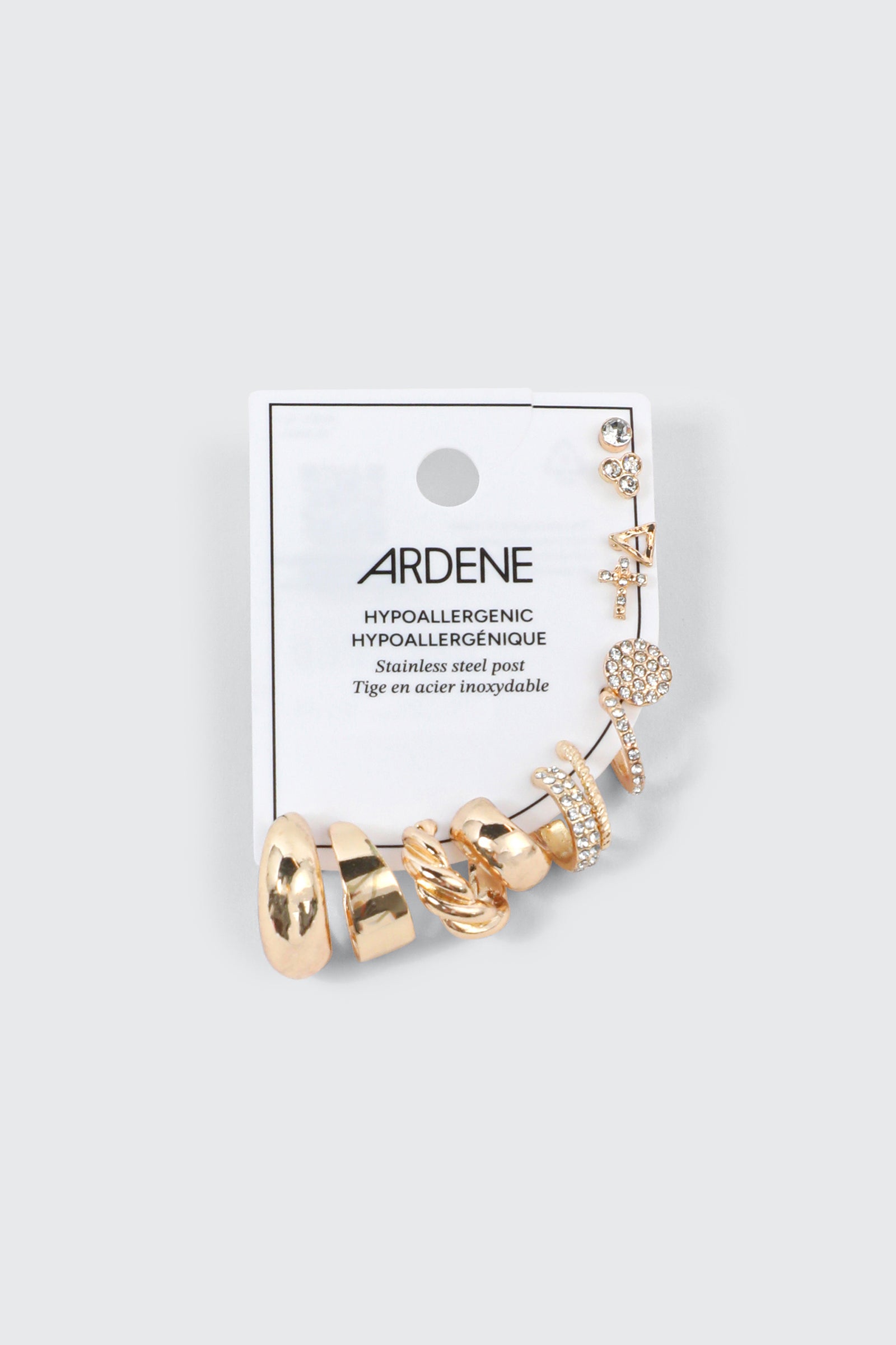 12-Pack Mixed Hoop & Stud Earrings