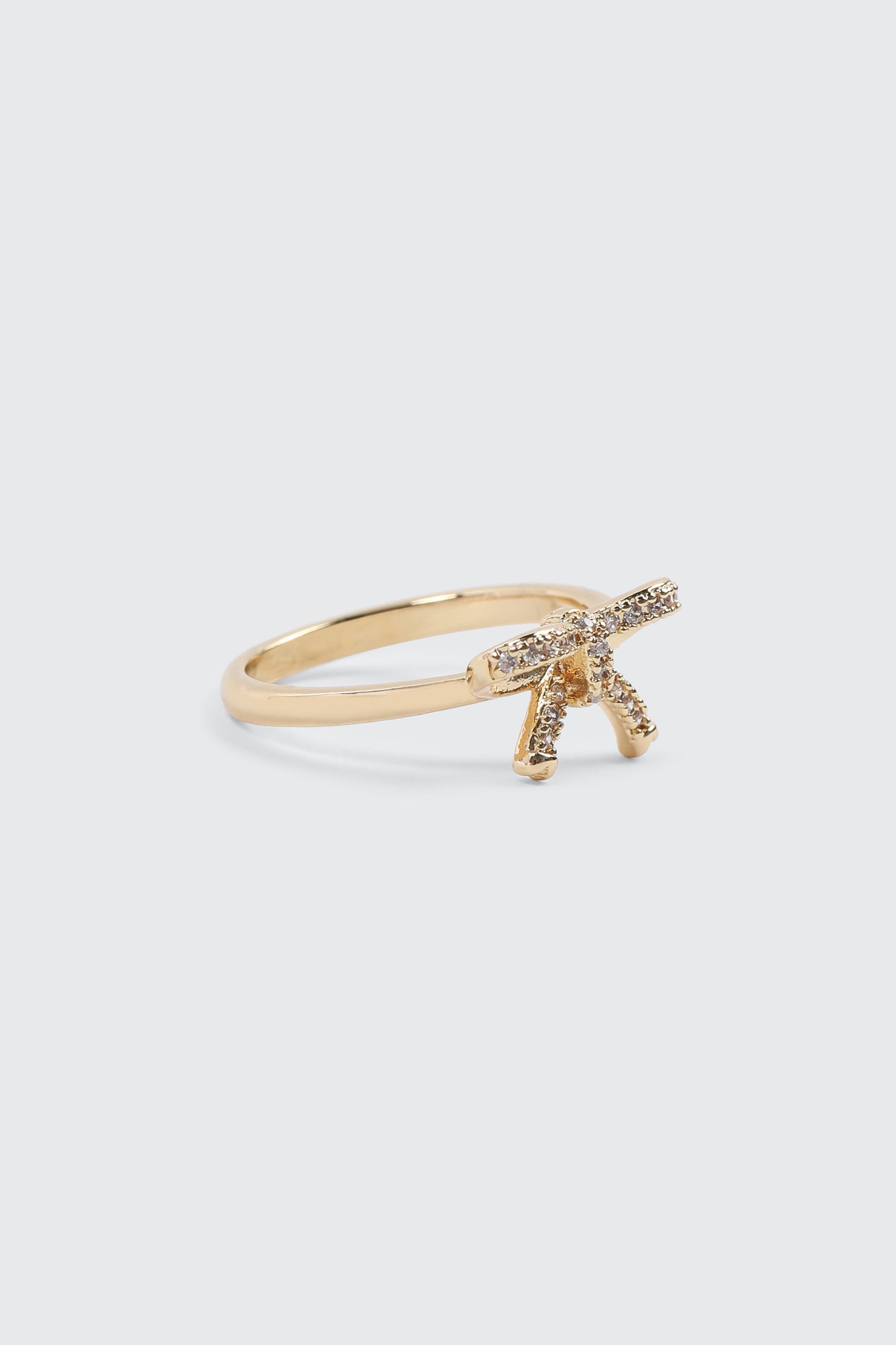 14K Gold Plated Bow Ring