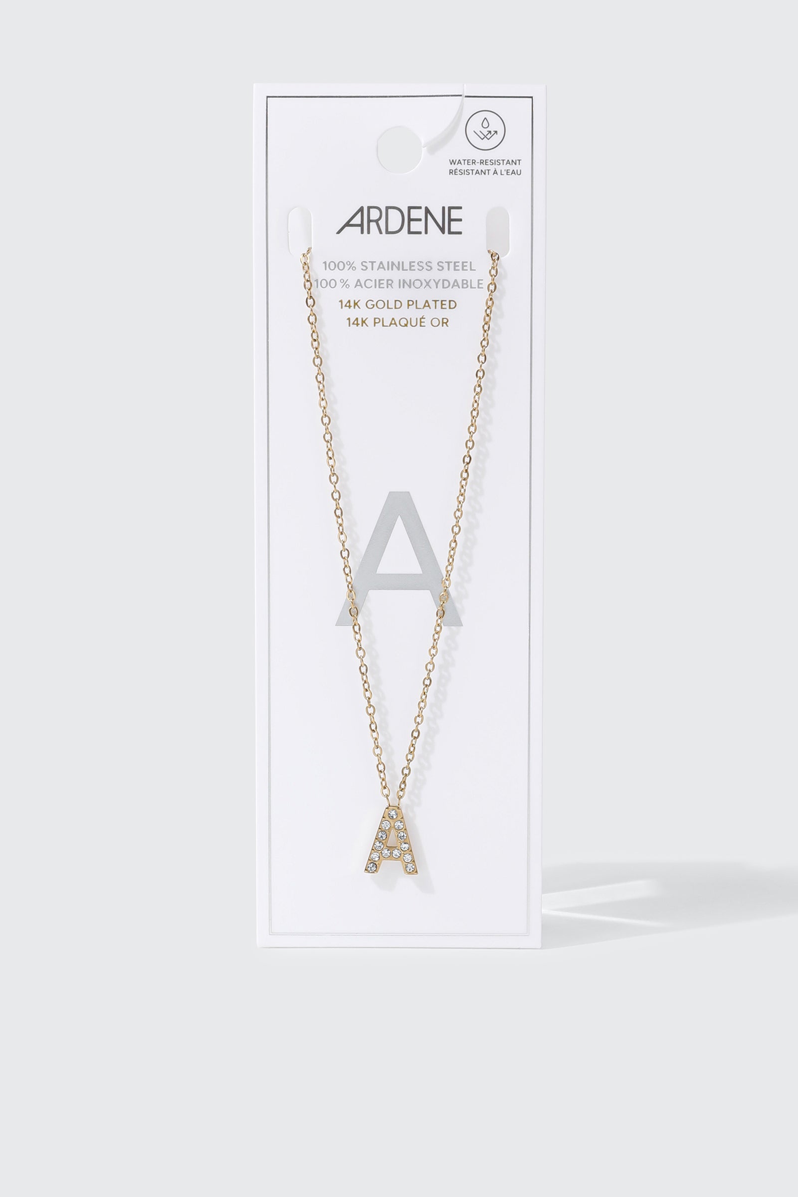 14K Gold Plated Initial A Necklace