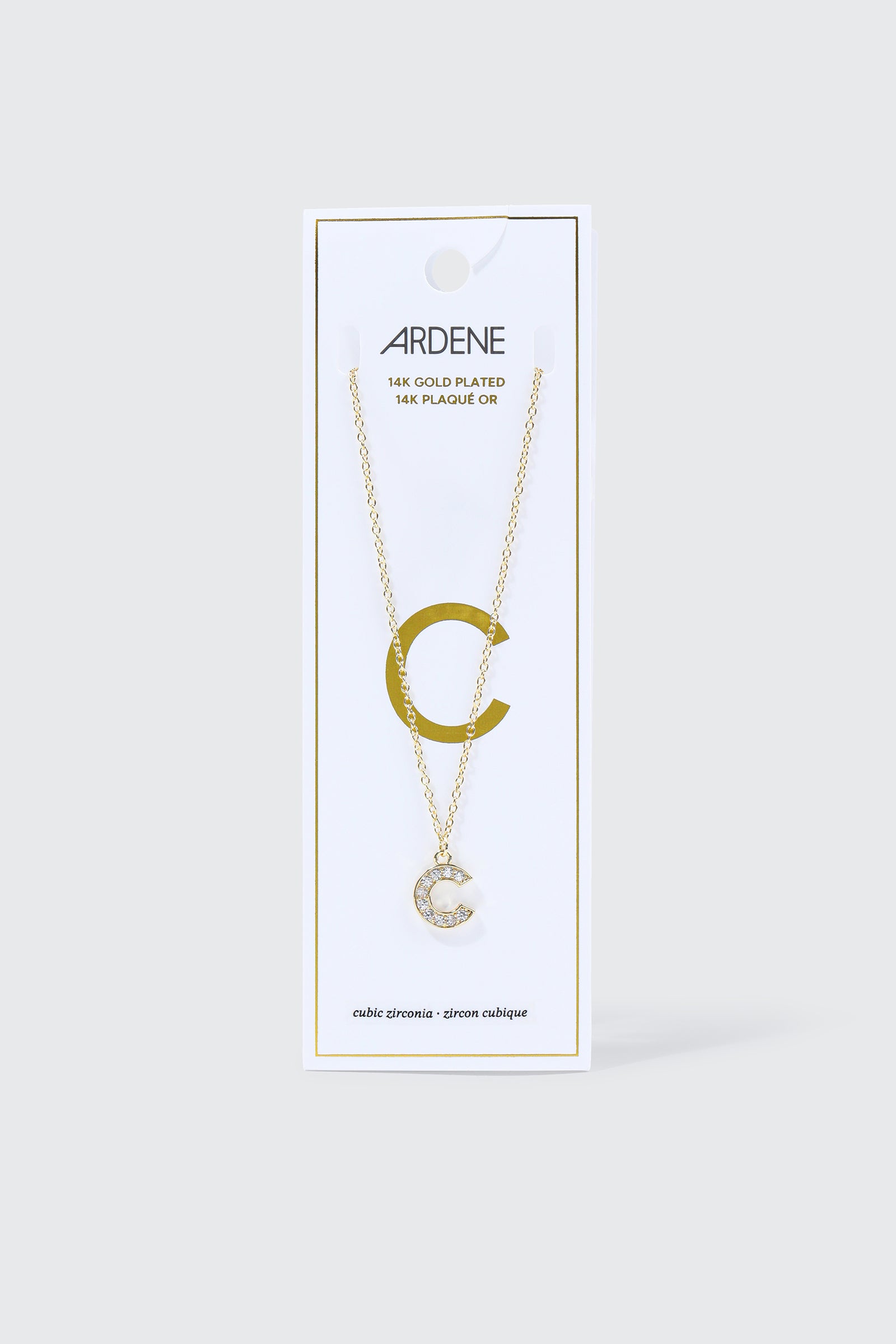 14K Gold Plated Initial C Necklace