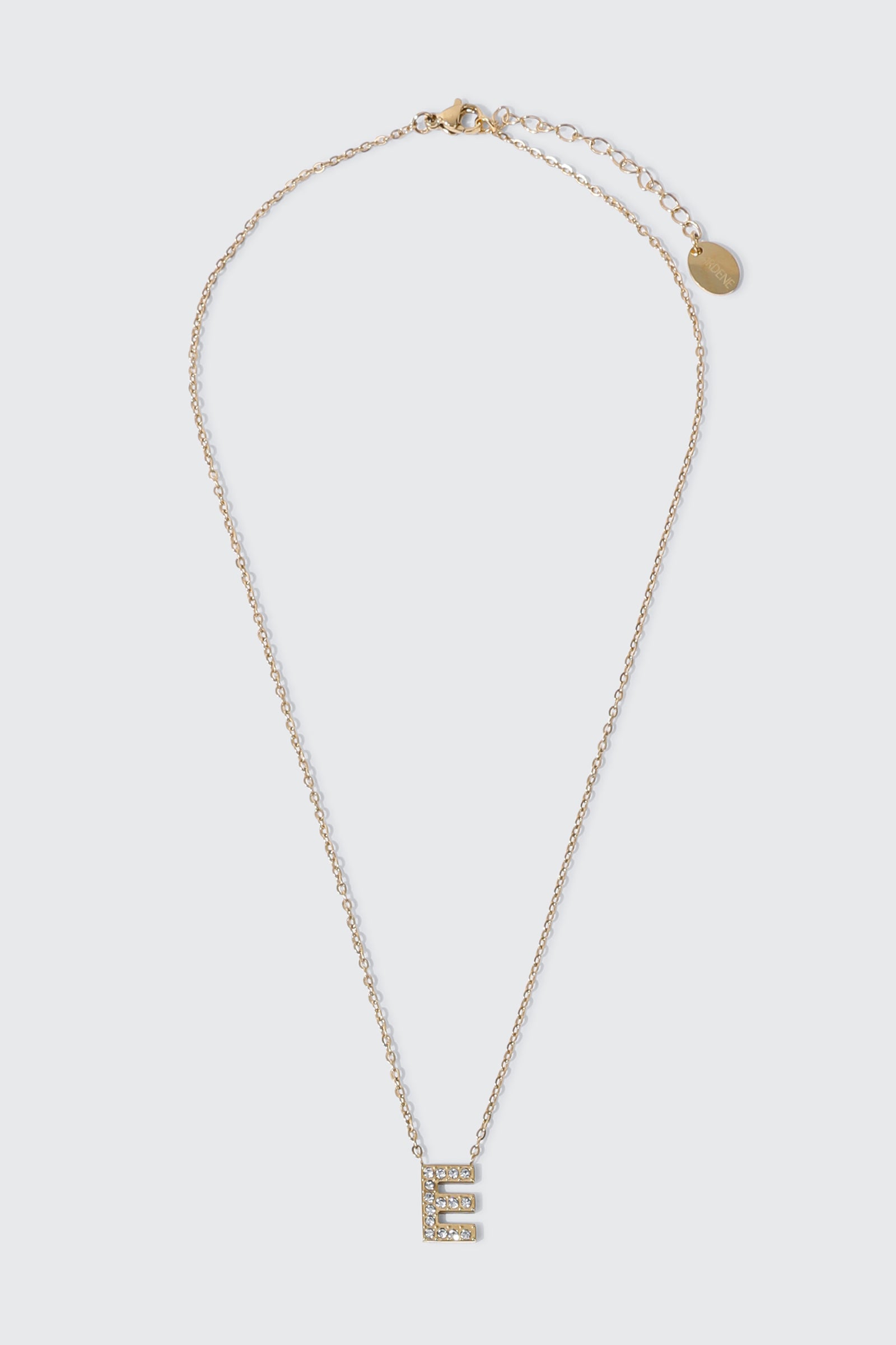 14K Gold Plated Initial E Necklace