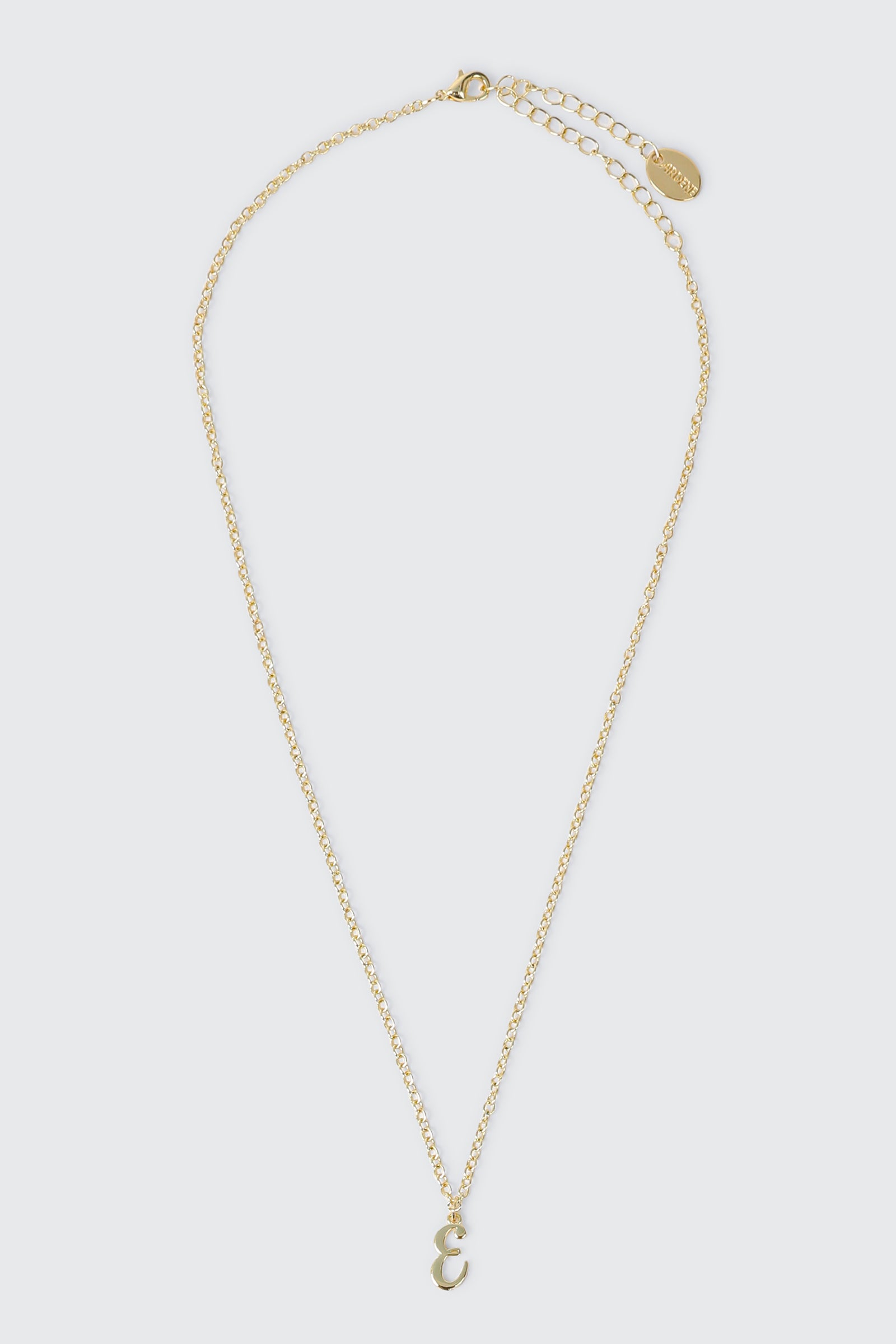 14K Gold Plated Initial E Necklace