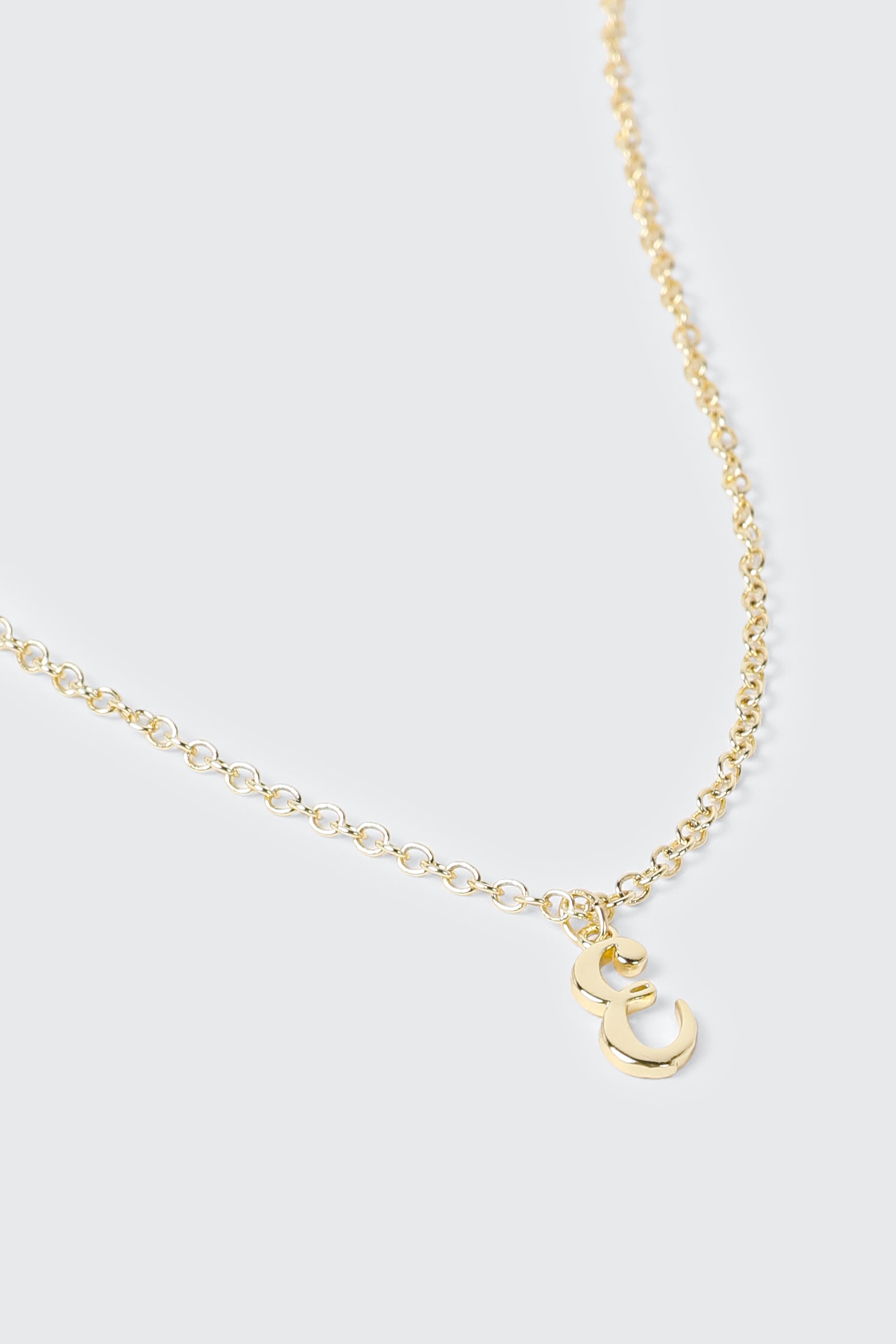 14K Gold Plated Initial E Necklace
