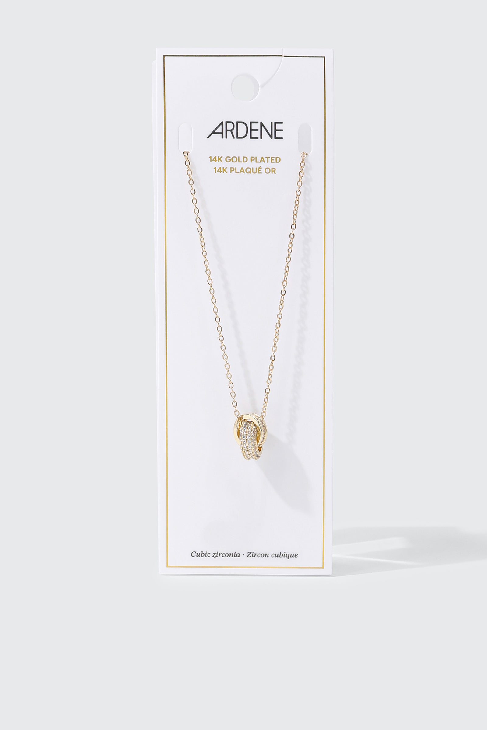 14K Gold Plated Interlocking Loop Necklace