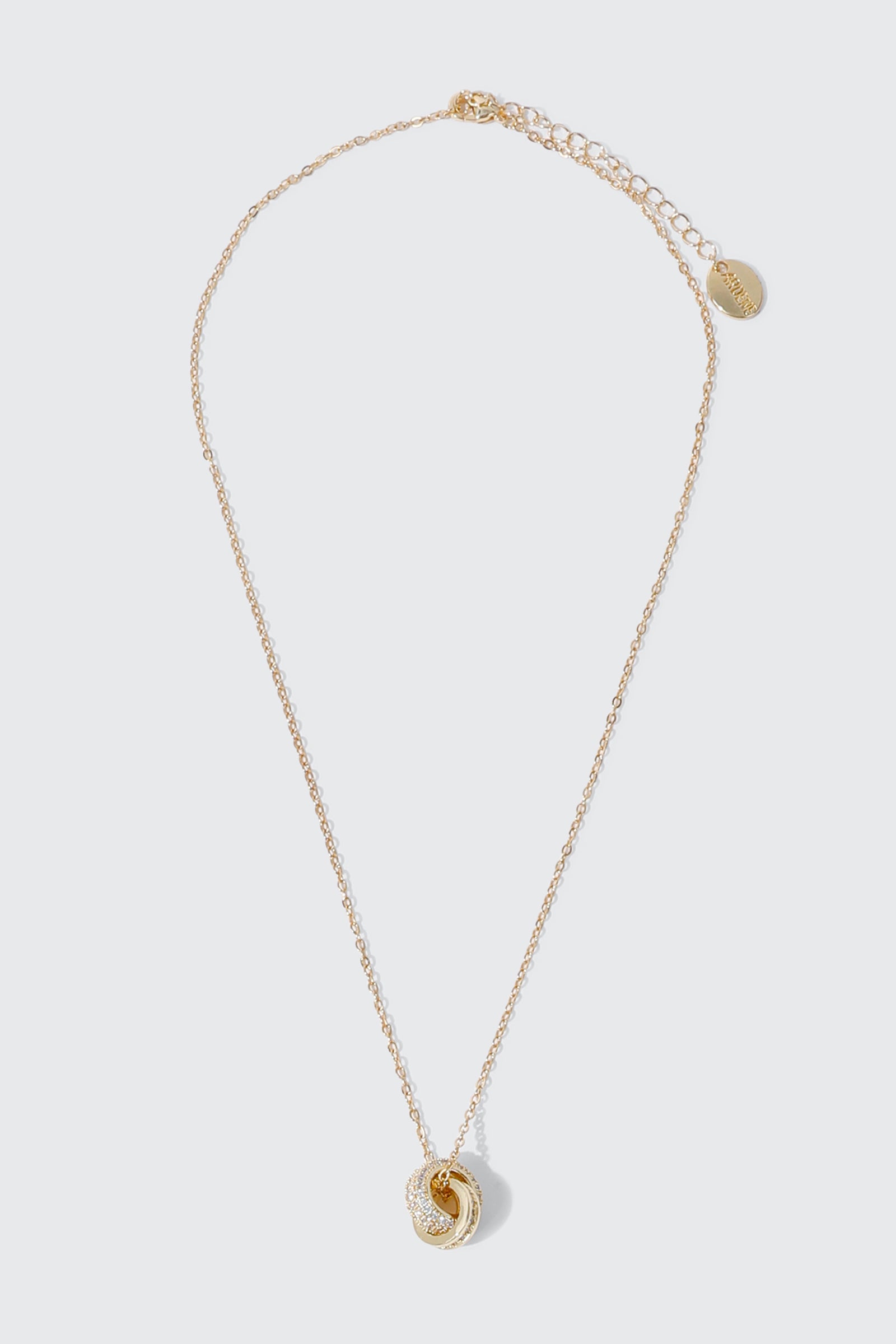 14K Gold Plated Interlocking Loop Necklace