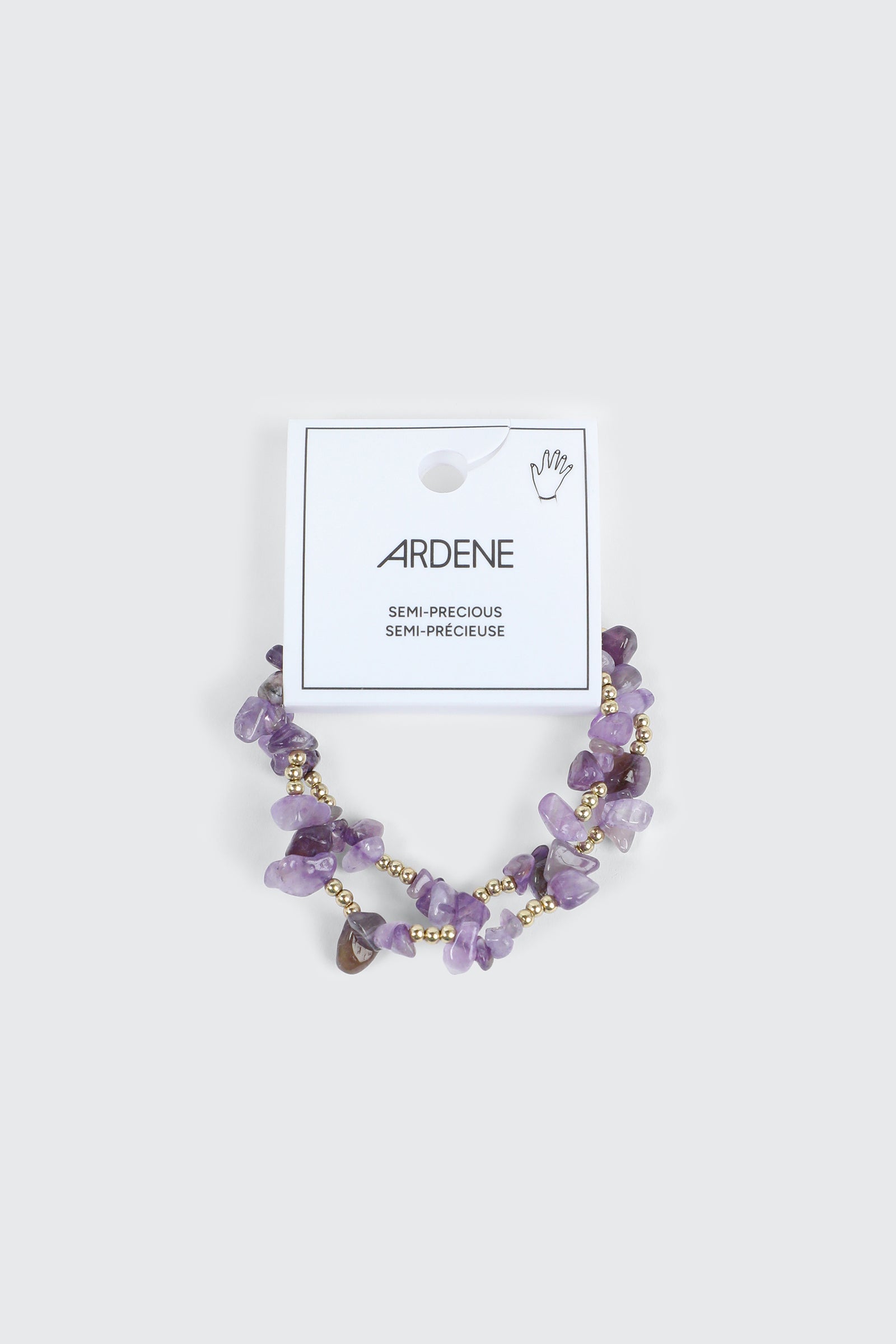 2-Pack Semi-Precious Stone Bracelets