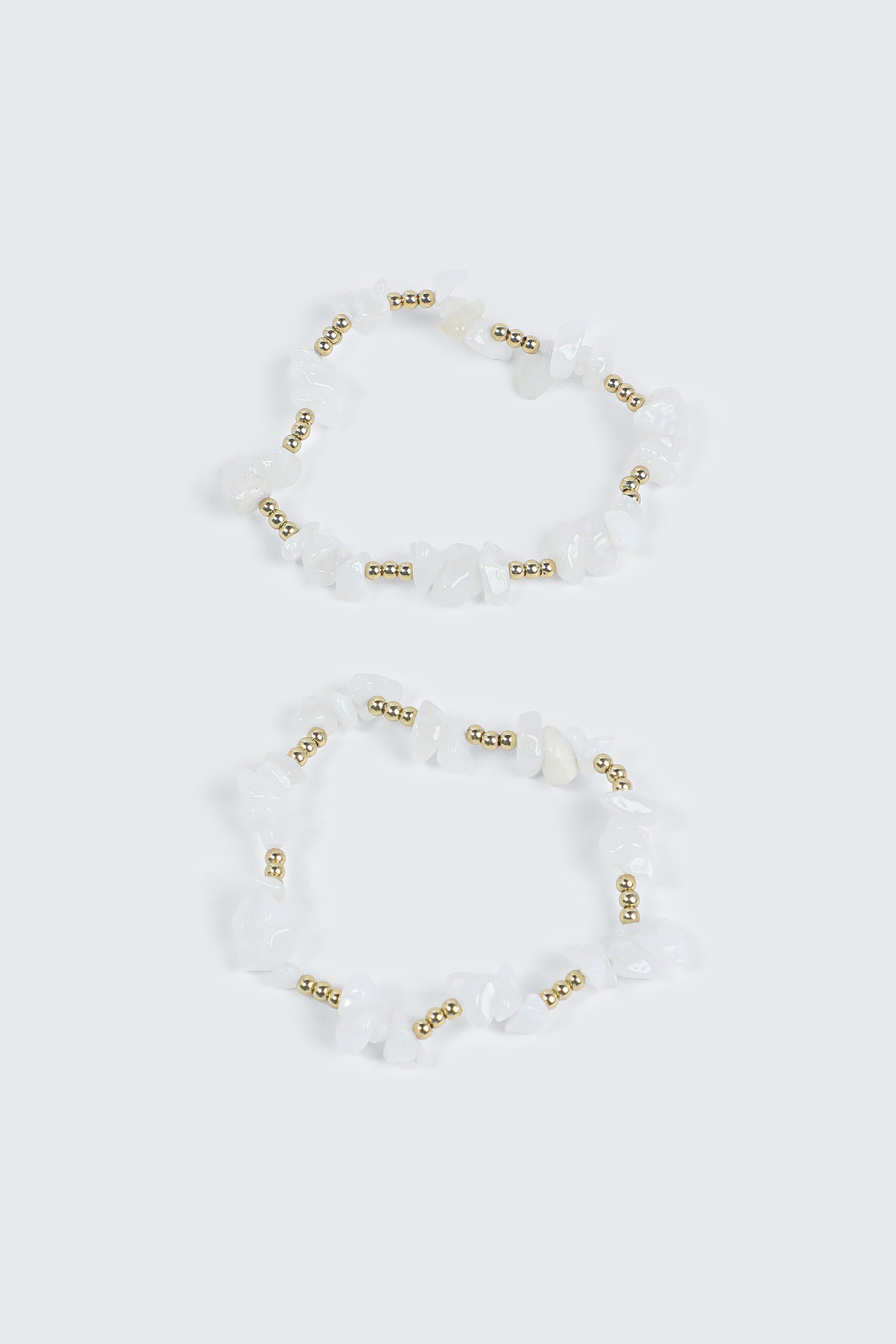 2-Pack Semi-Precious Stone Bracelets
