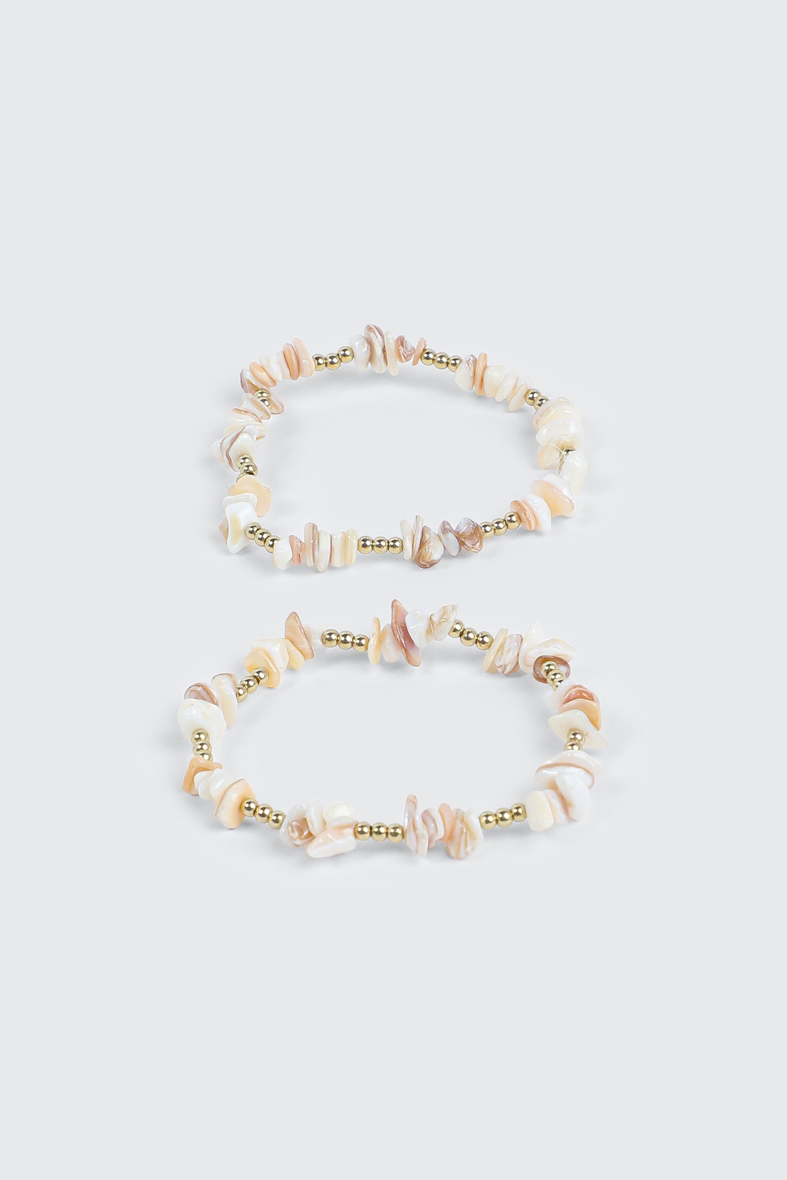 2-Pack Semi Precious Stone Stretch Bracelets