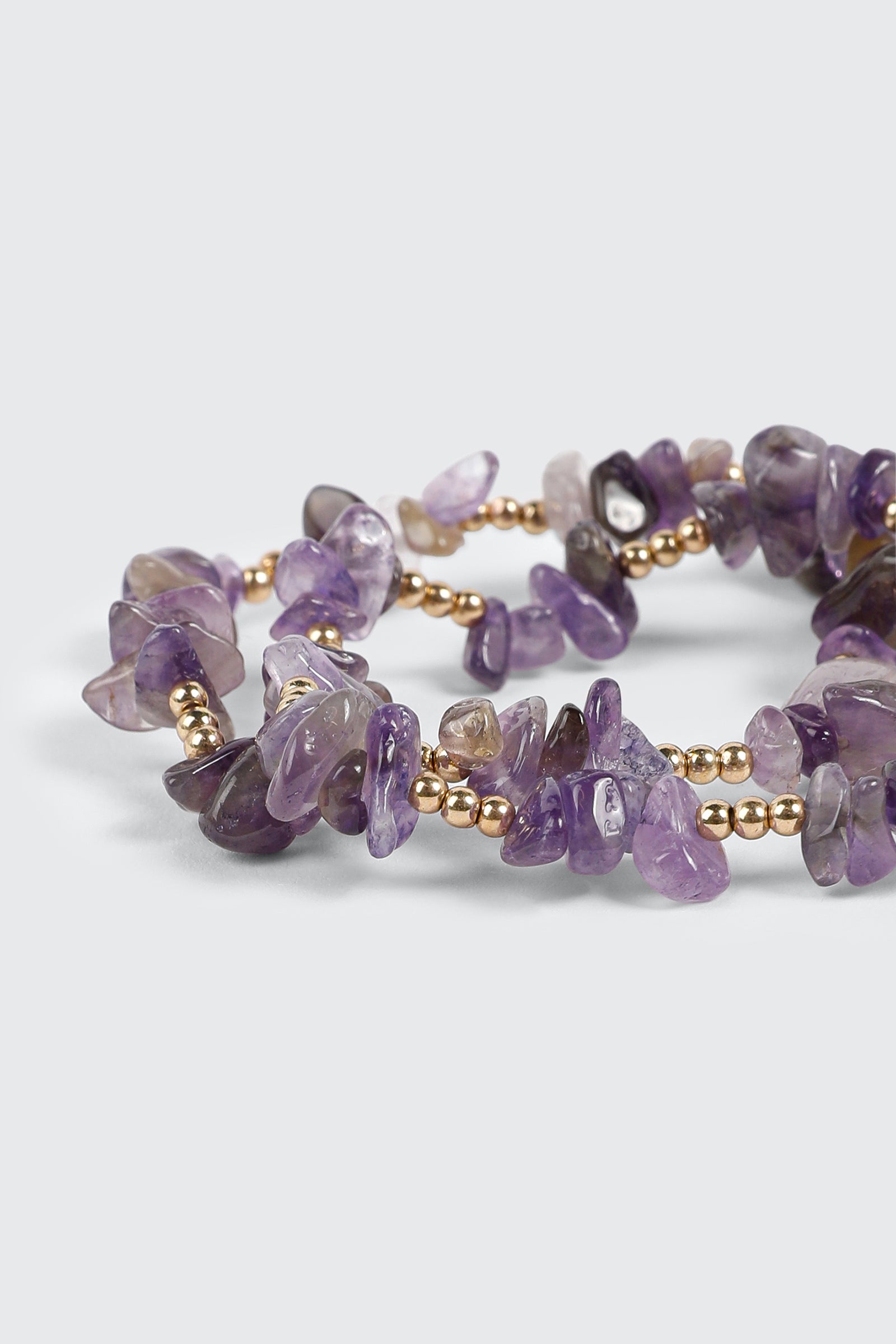2-Piece Semi-Precious Stretch Bracelets