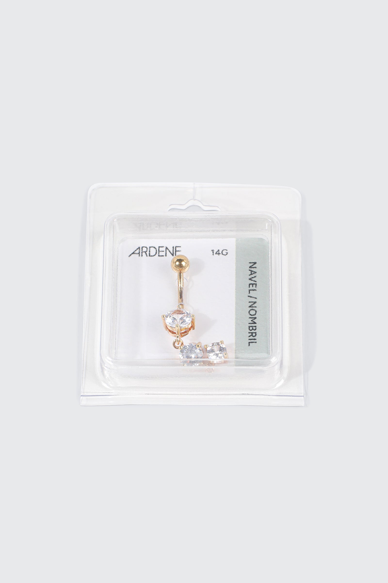 3 Drop Stone Navel Piercing