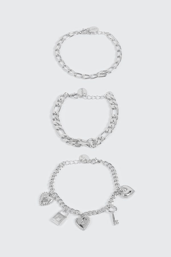 3 Pack Charm Bracelets