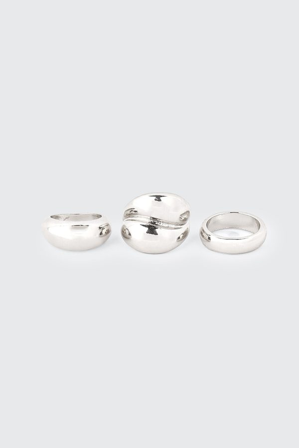 3-Pack Chunky Rings