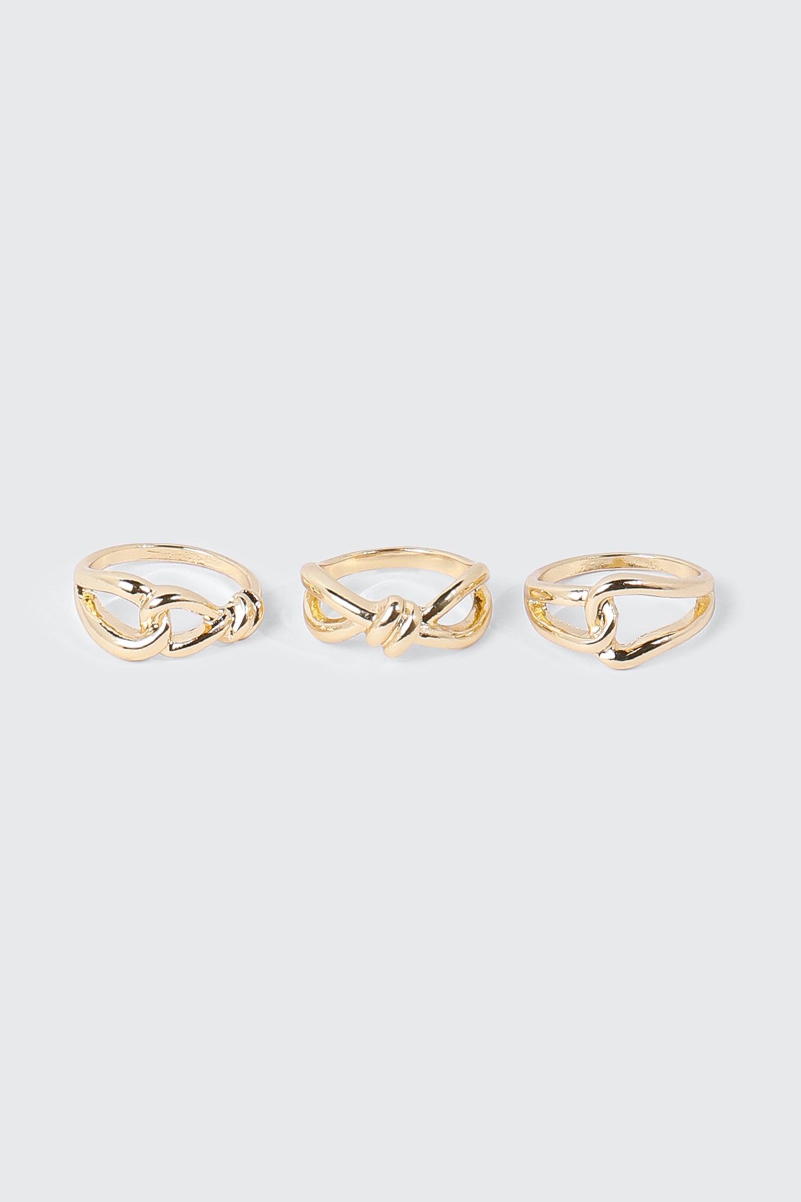 3 Piece Twist Knot Ring Set