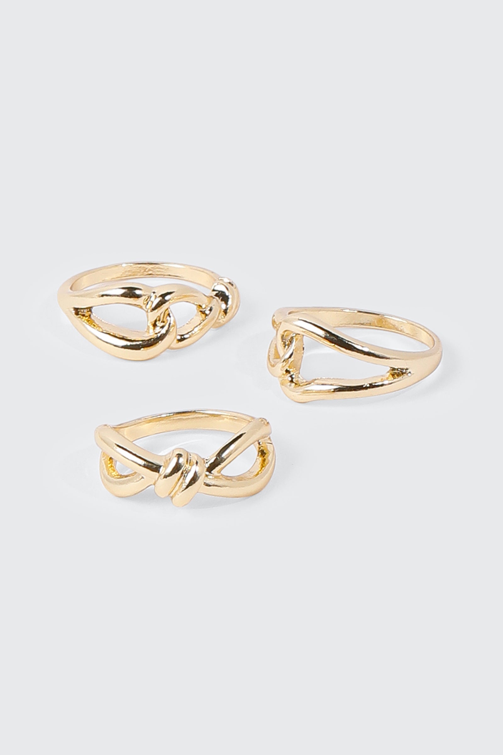 3 Piece Twist Knot Ring Set