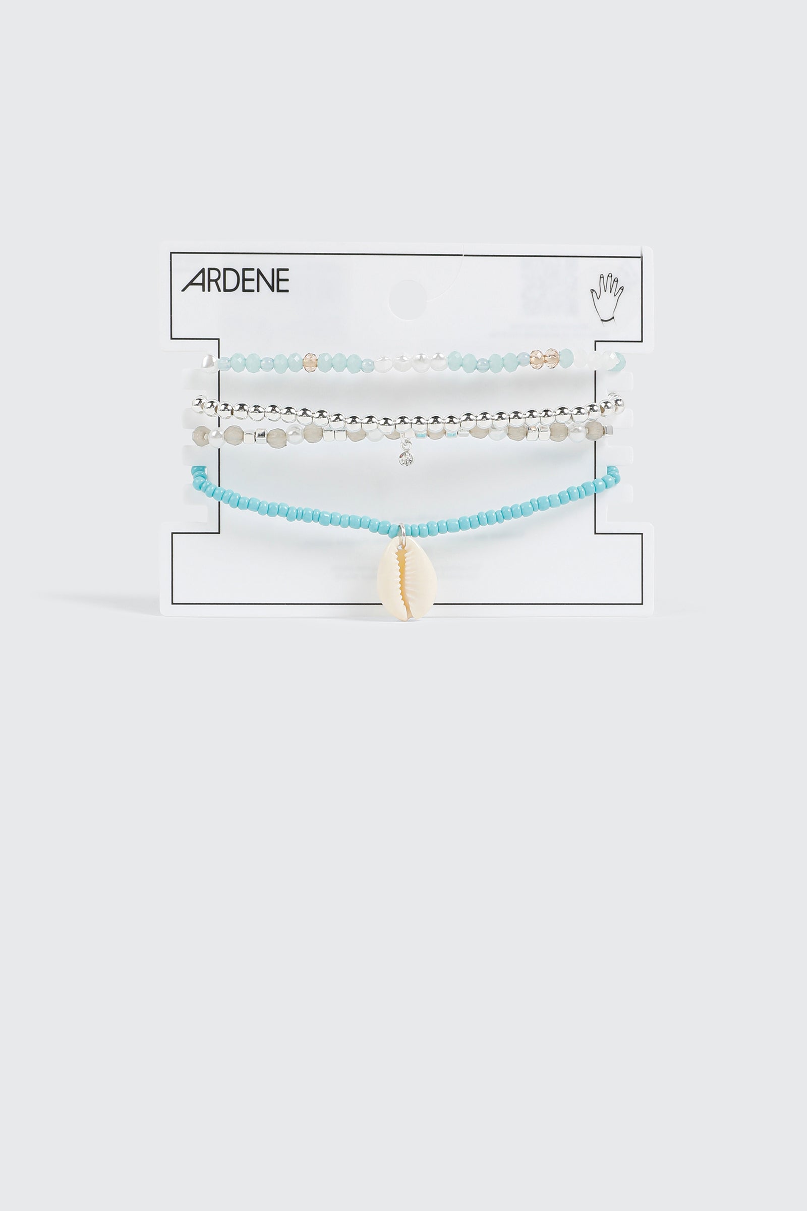 4-Pack Beaded Stretch Bracelets