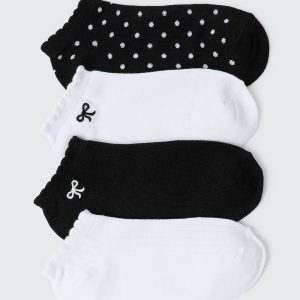 4-Pack Bow Ankle Socks
