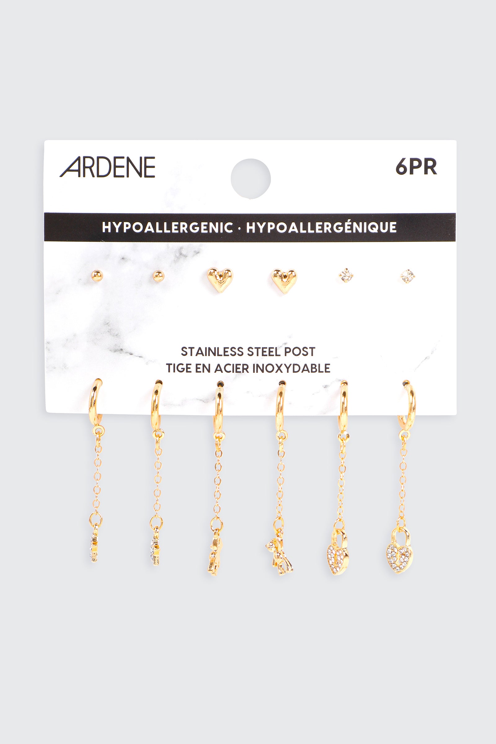 6-Pack Charm Earrings