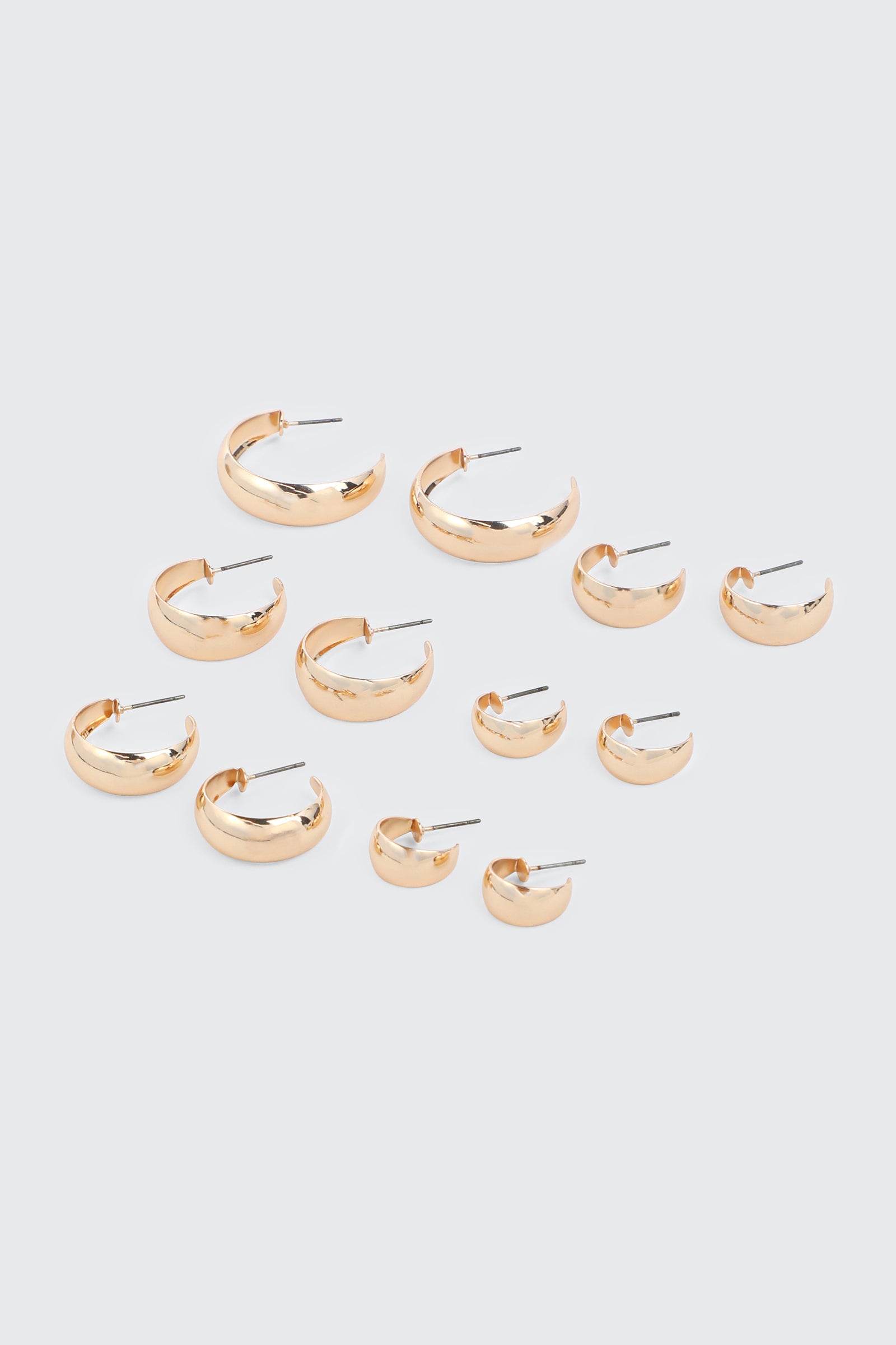 6-Pack Hoop Earrings