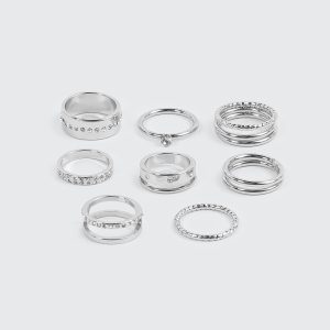8-Pack Assorted Rings
