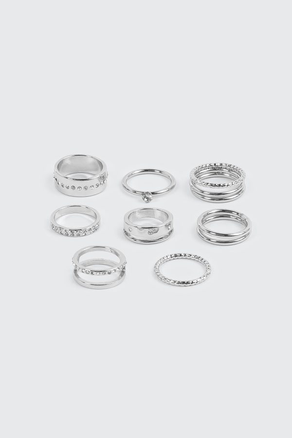 8-Pack Assorted Rings