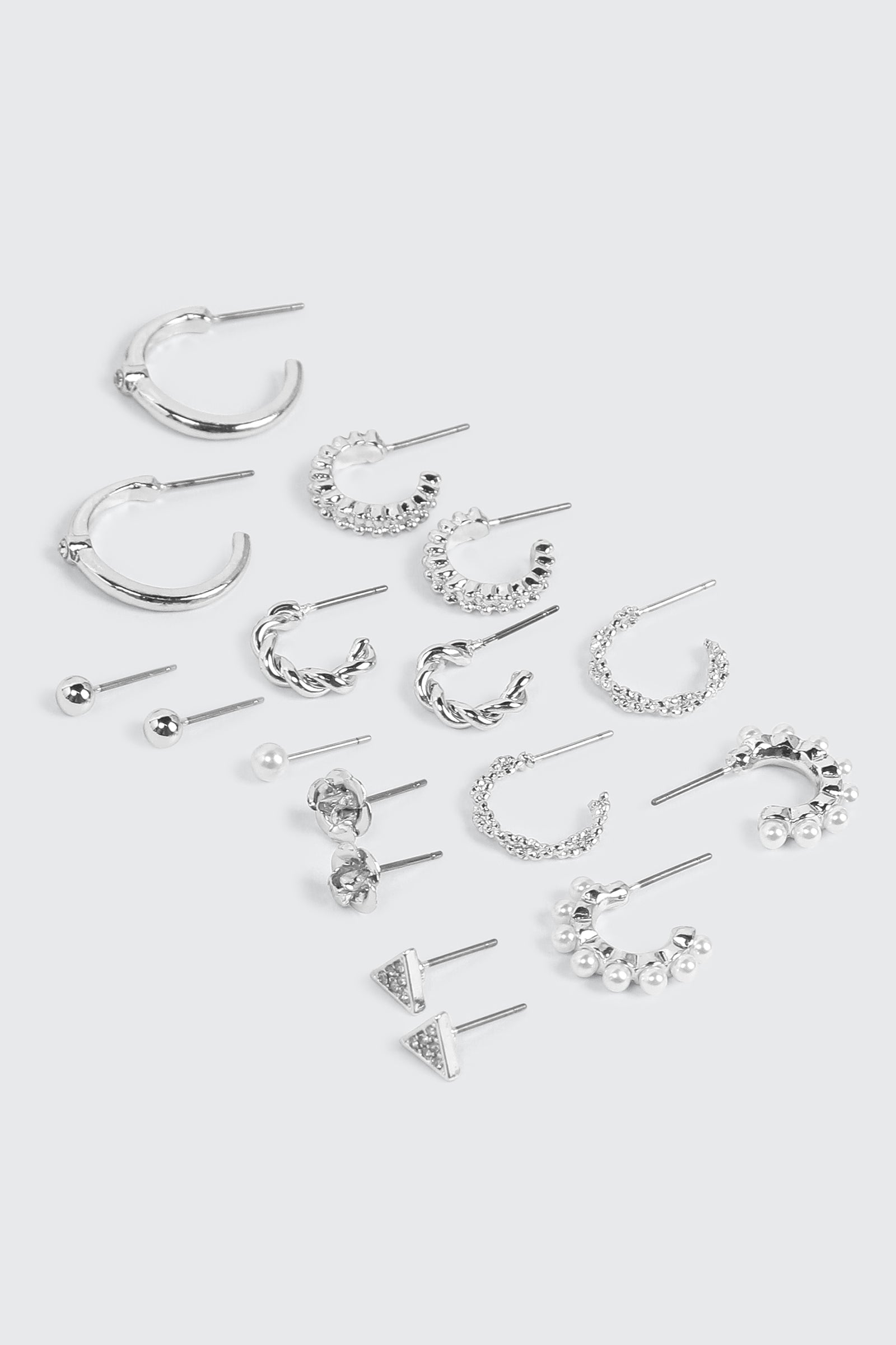 9-Pack Hoop & Stud Earrings
