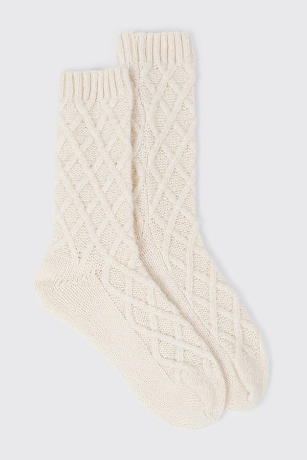 Cable Knit Boot Socks