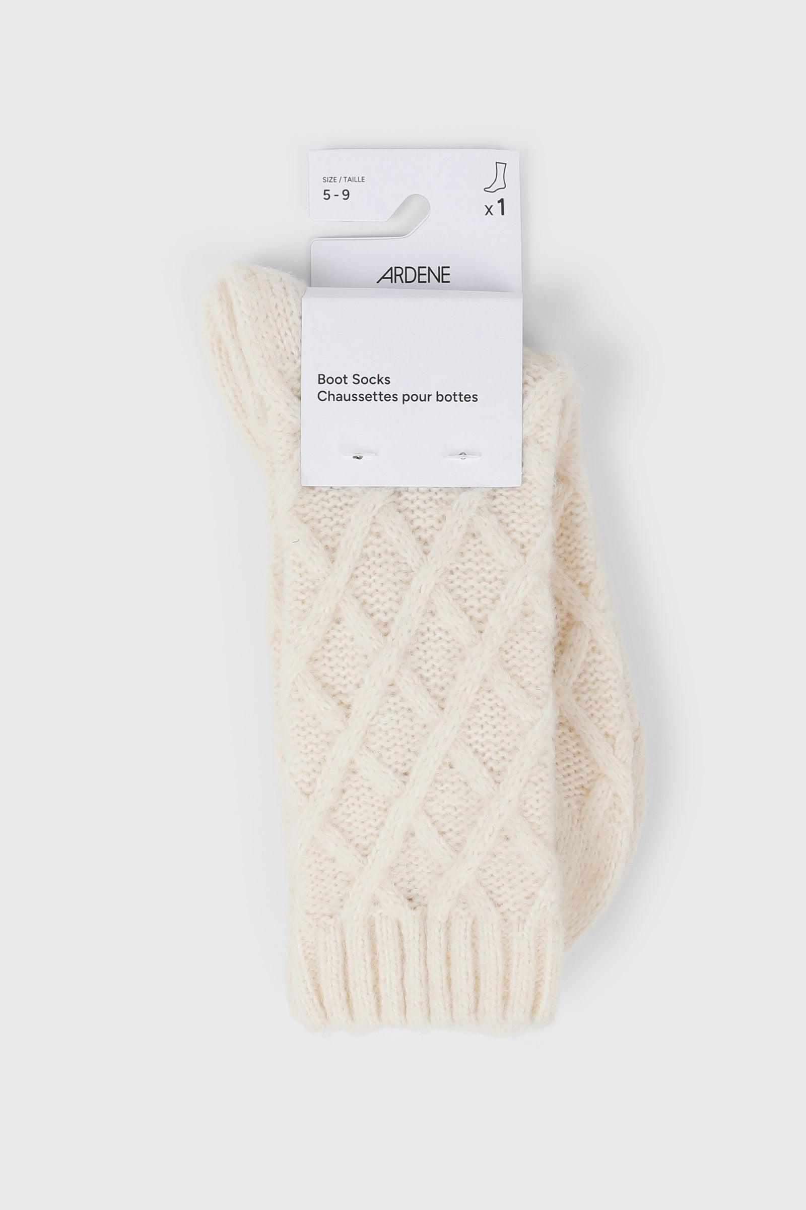 Cable Knit Boot Socks