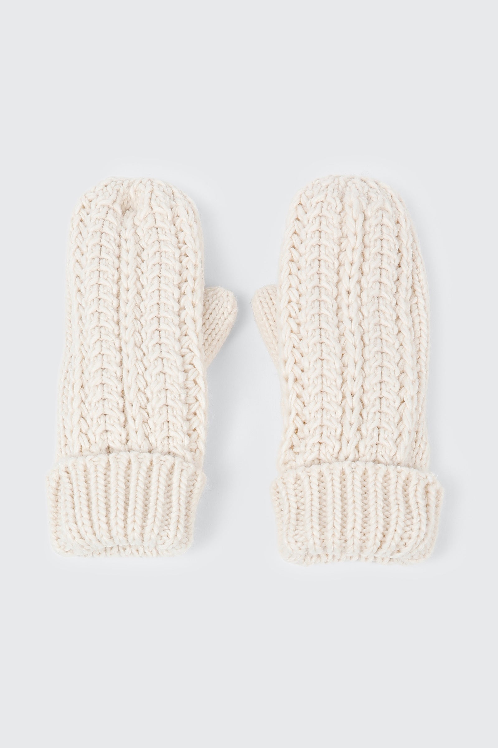 Cable Knit Fleece Lined Mittens