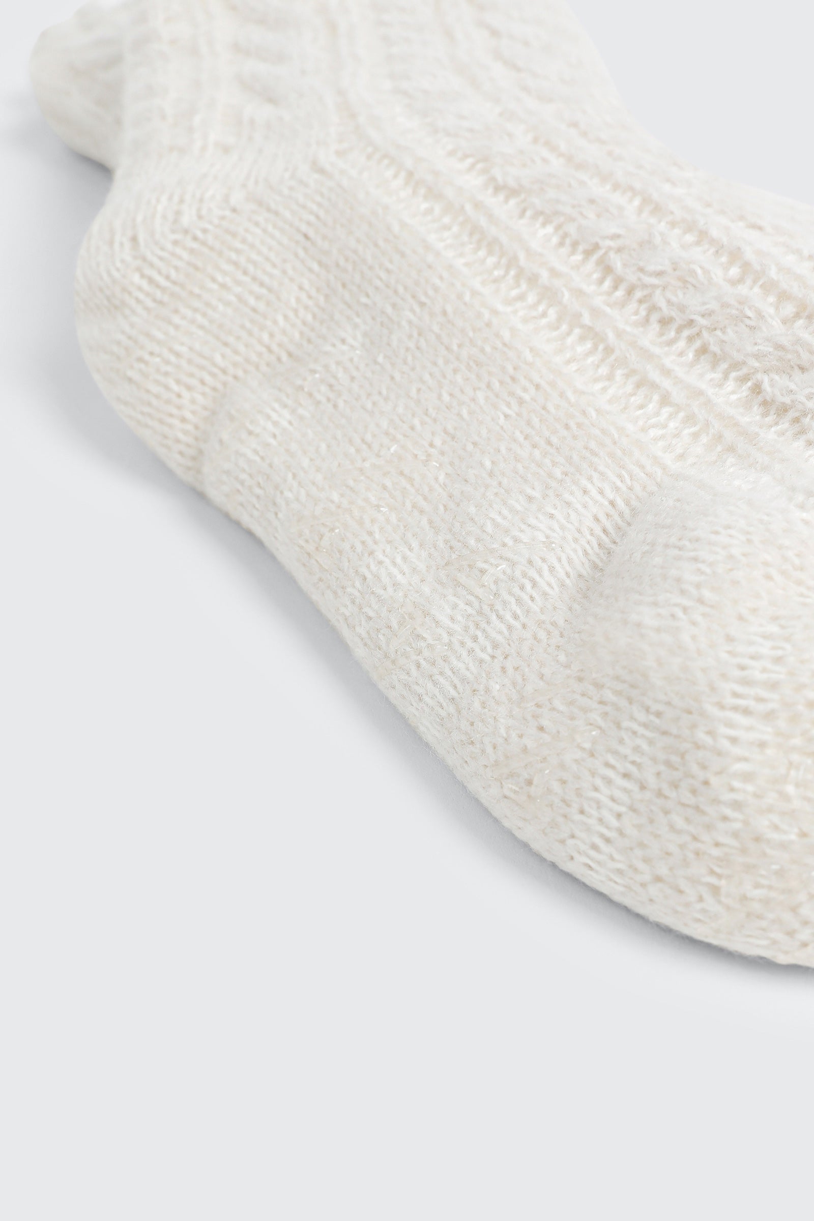 Cable Knit Slipper Socks