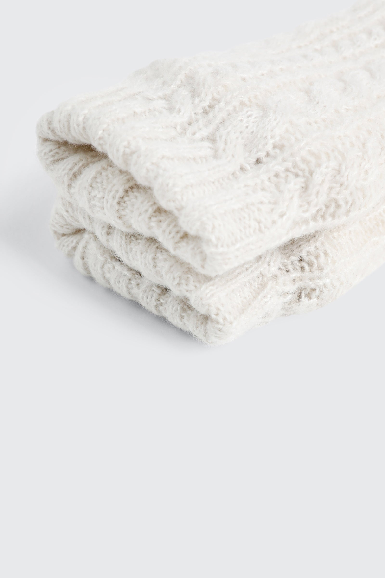Cable Knit Slipper Socks