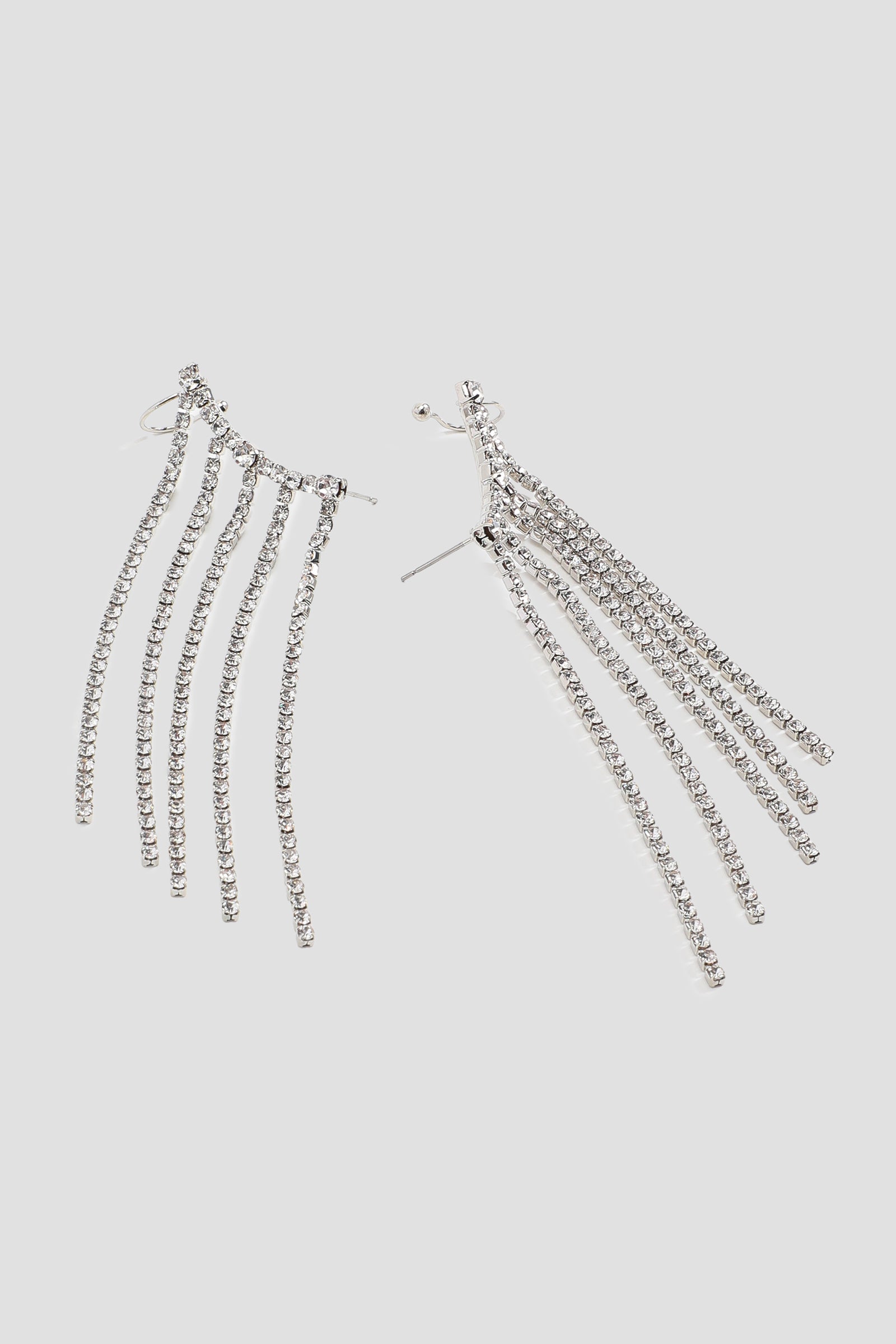 Dangle Rhinestone Ear Cuffs