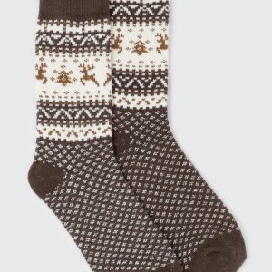 Deer Print Boot Socks