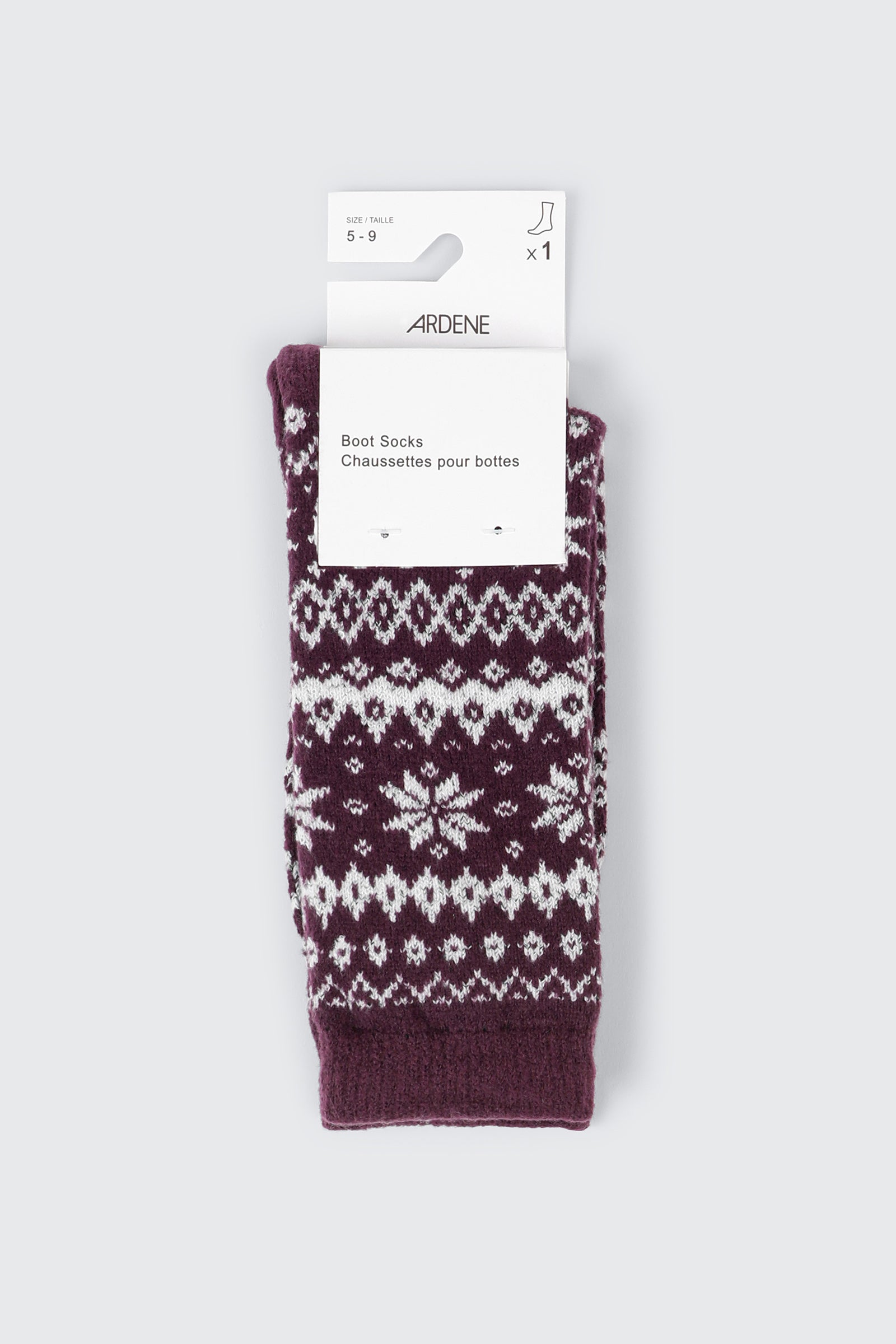 Fair Isle Boot Socks