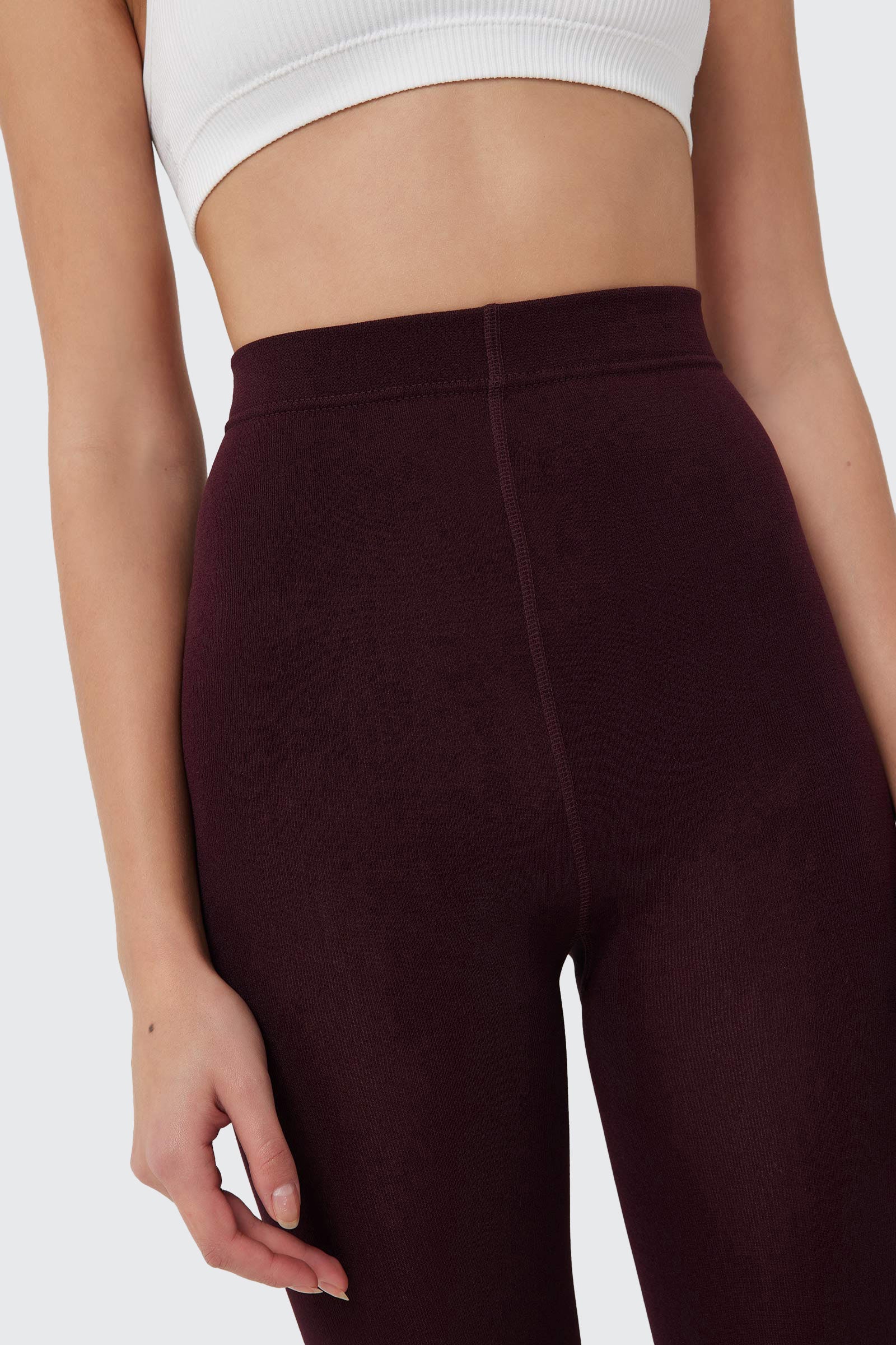 Fleece Lined Microfiber Tights