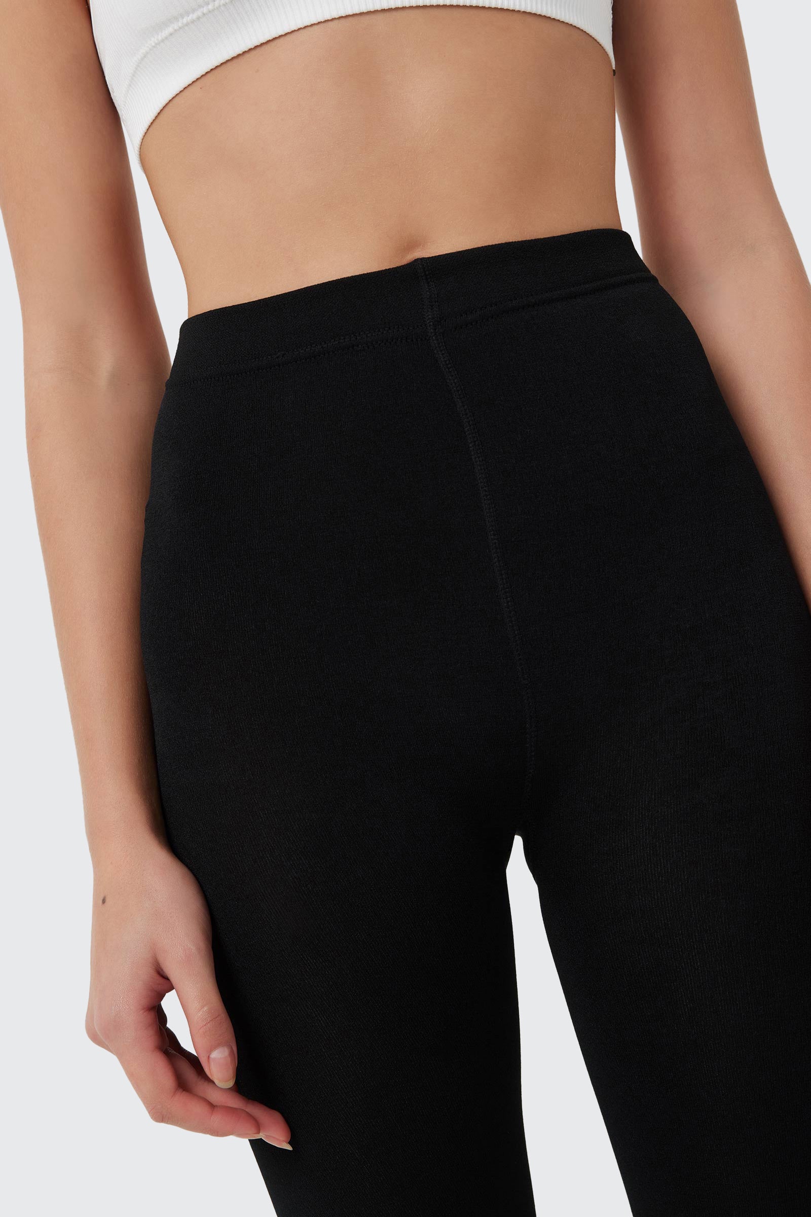 Fleece Lined Microfiber Tights