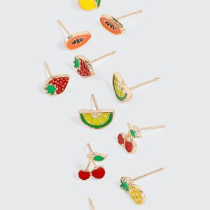 Fruit Stud Earrings Set