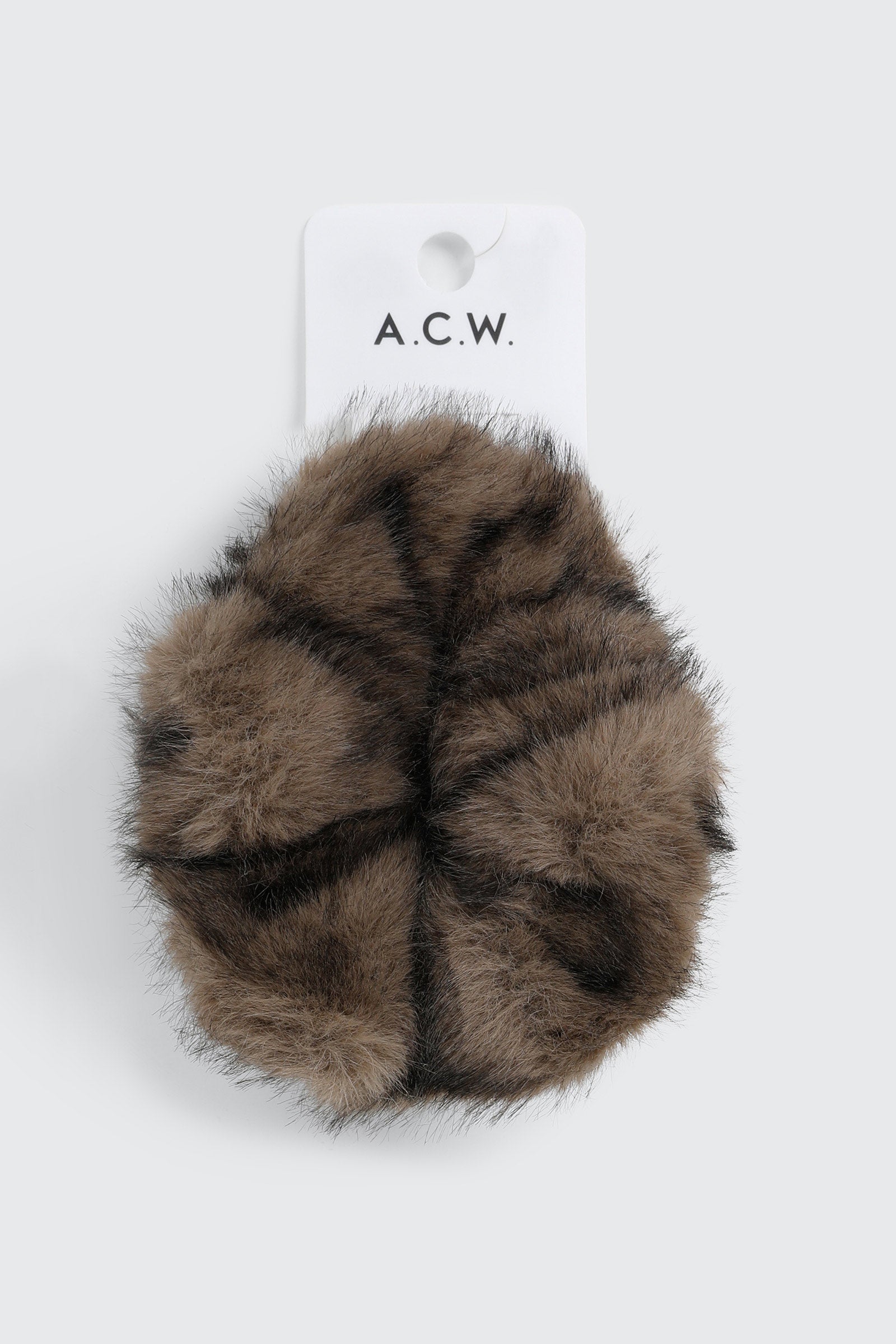 Fuzzy Faux Fur Scrunchie