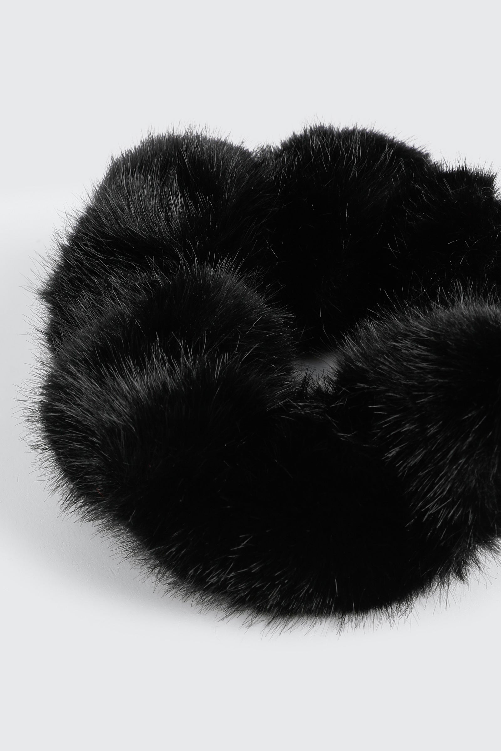 Fuzzy Faux Fur Scrunchie