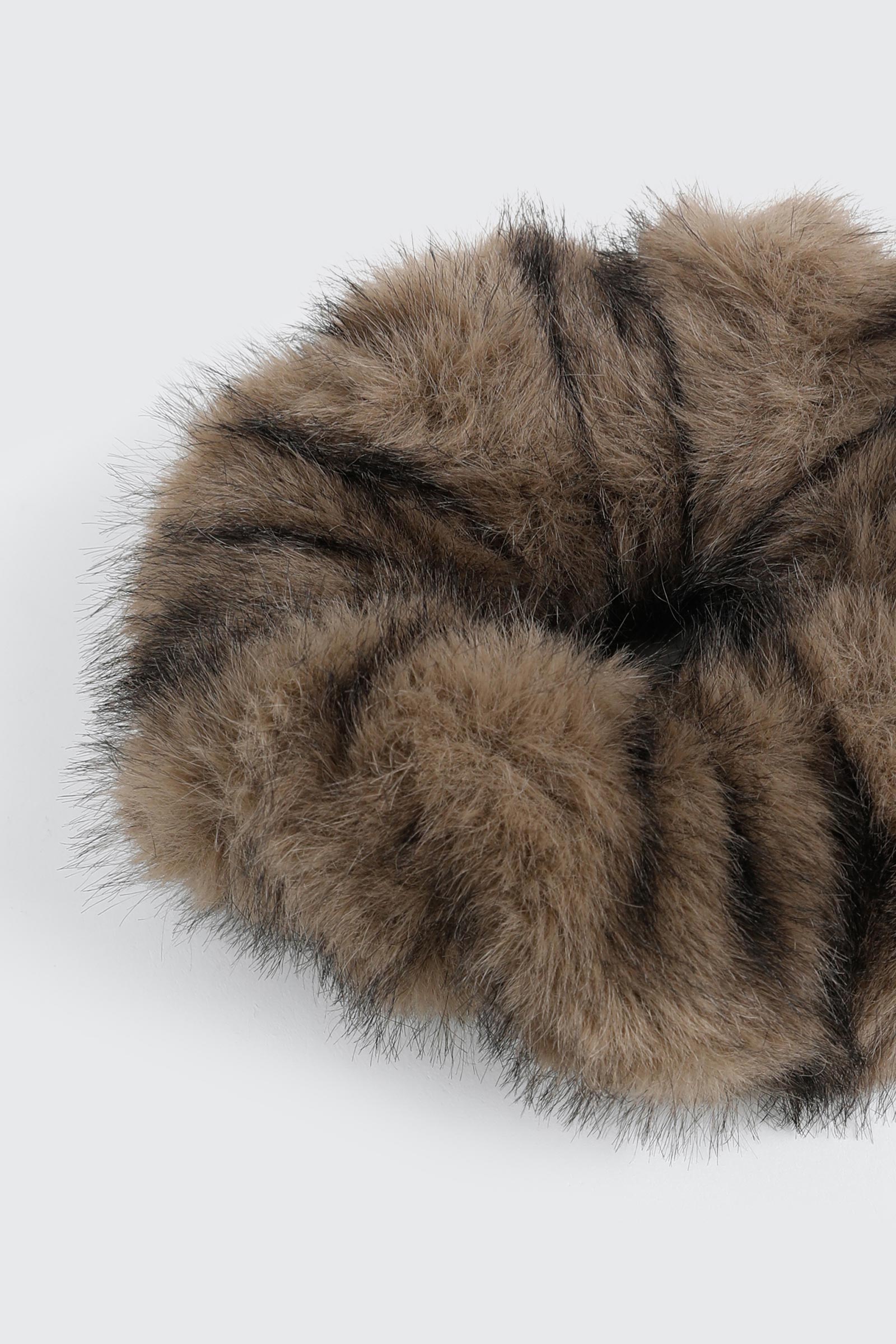 Fuzzy Faux Fur Scrunchie