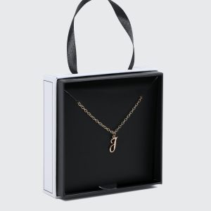 Initial J Necklace