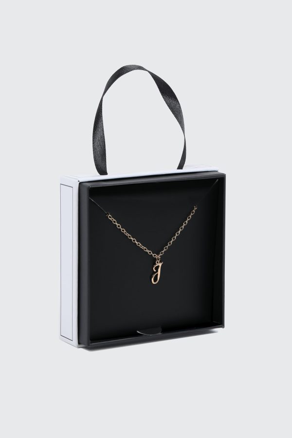 Initial J Necklace