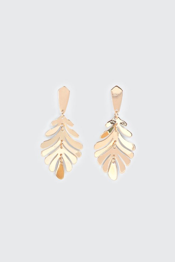 Palm Leaf Dangle Earrings