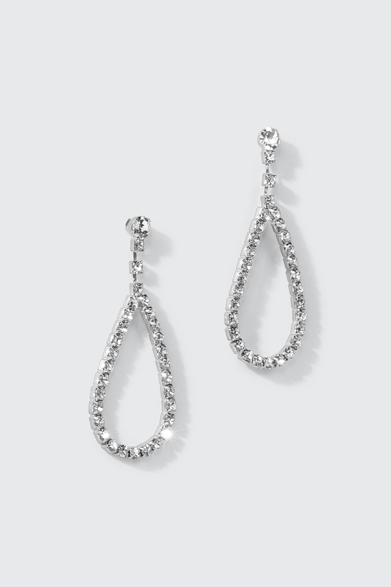 Rhinestone Teardrop Earrings