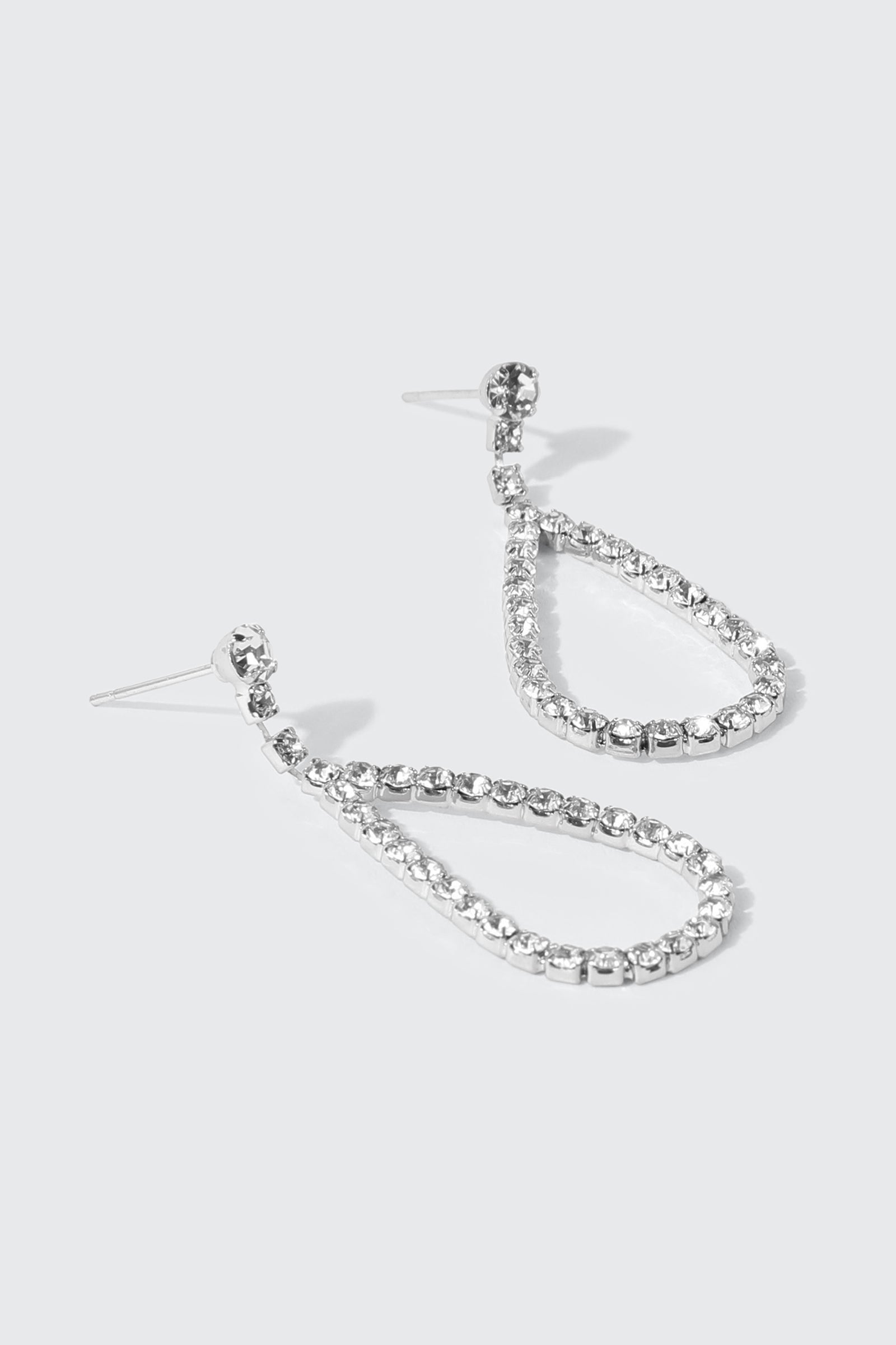 Rhinestone Teardrop Earrings