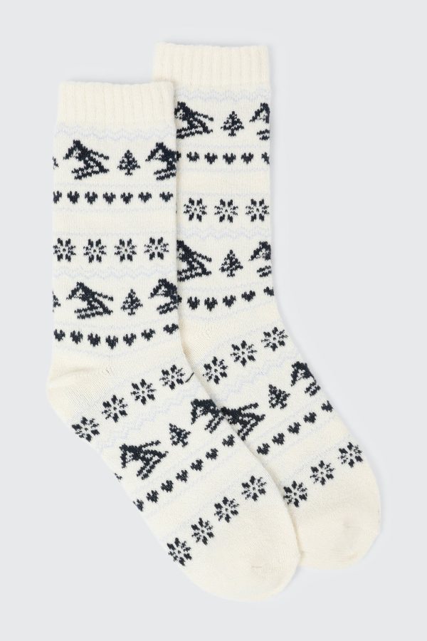 Ski Print Boot Socks
