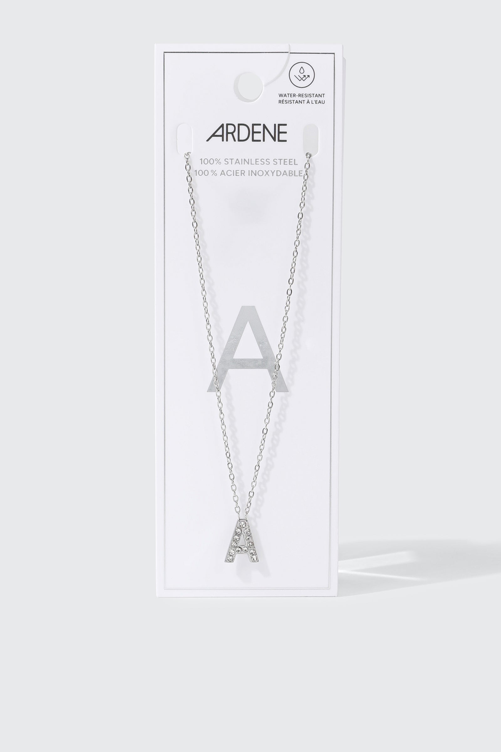 Stainless Steel Initial A Necklace