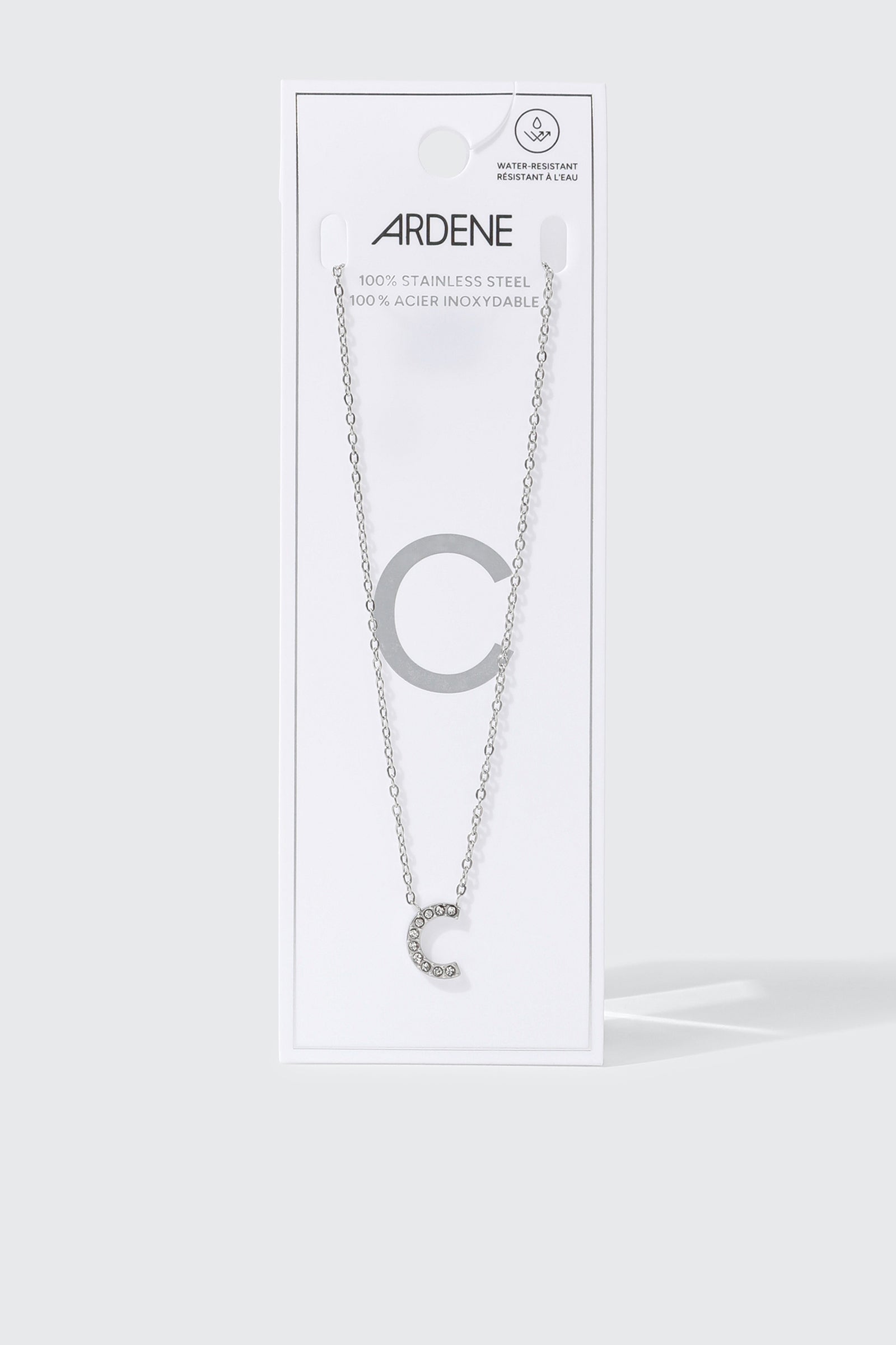 Stainless Steel Initial C Necklace