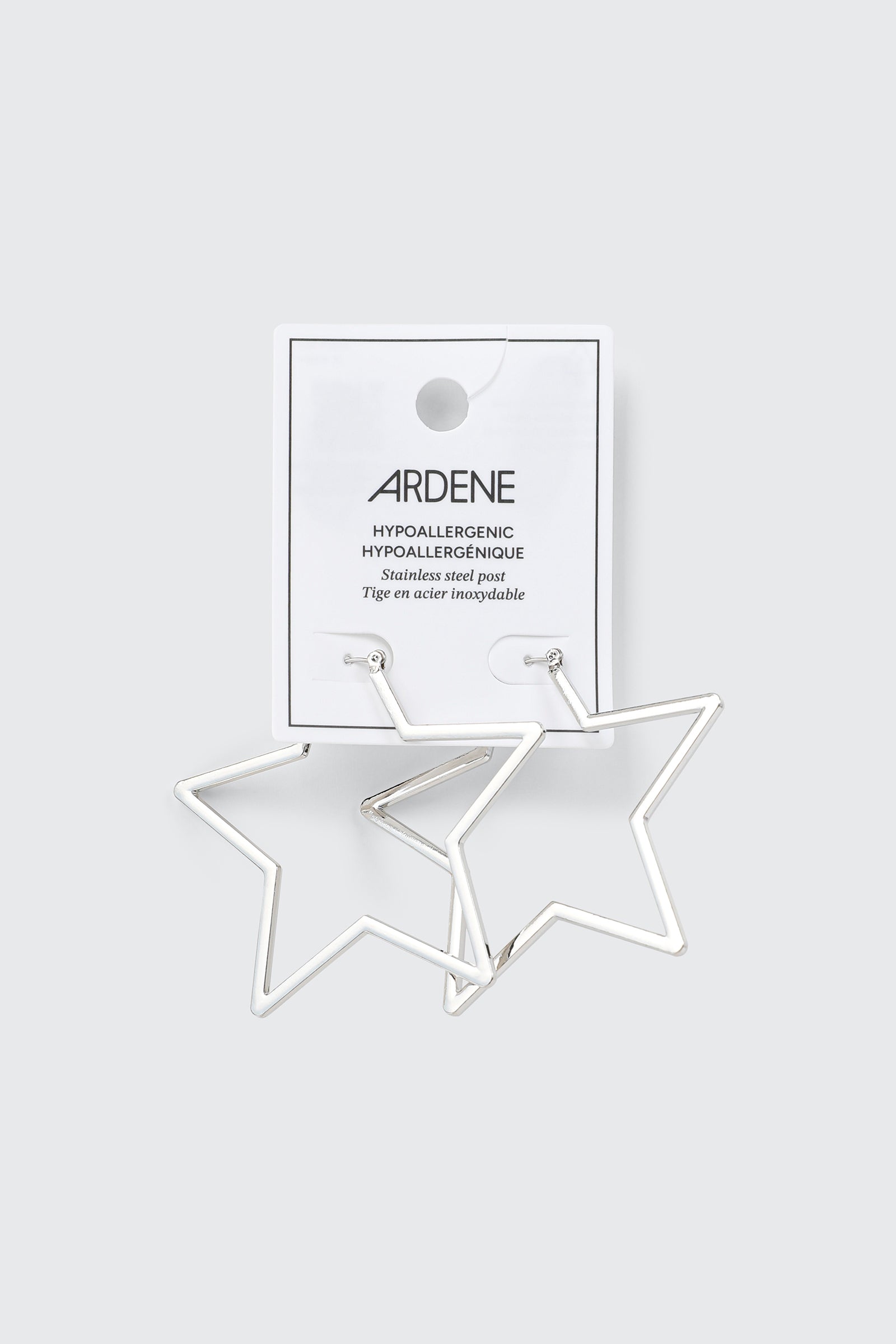 Star Shaped Hoop Earrings