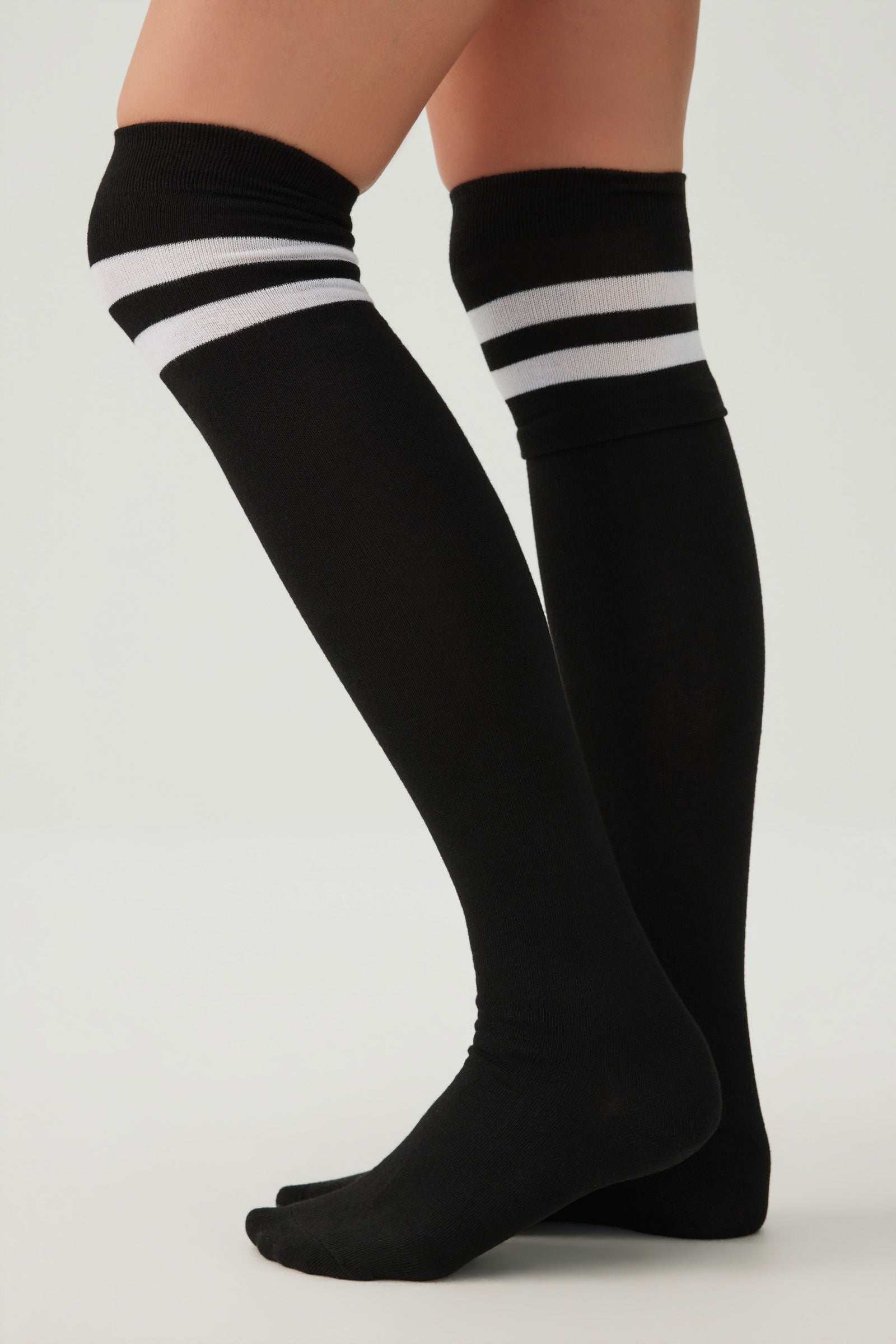 Striped Over the Knee Socks
