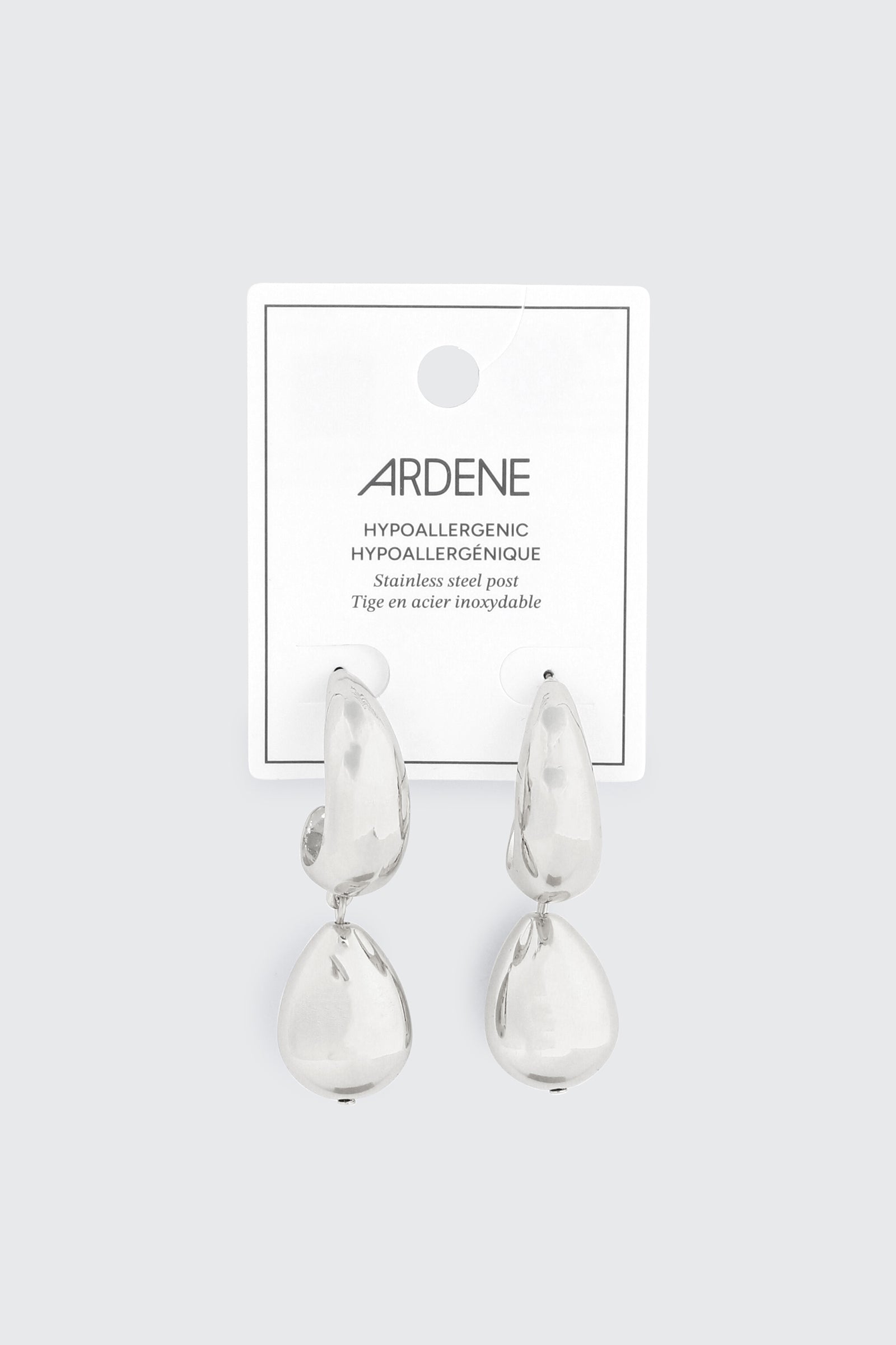 Teardrop Dangle Hoop Earrings